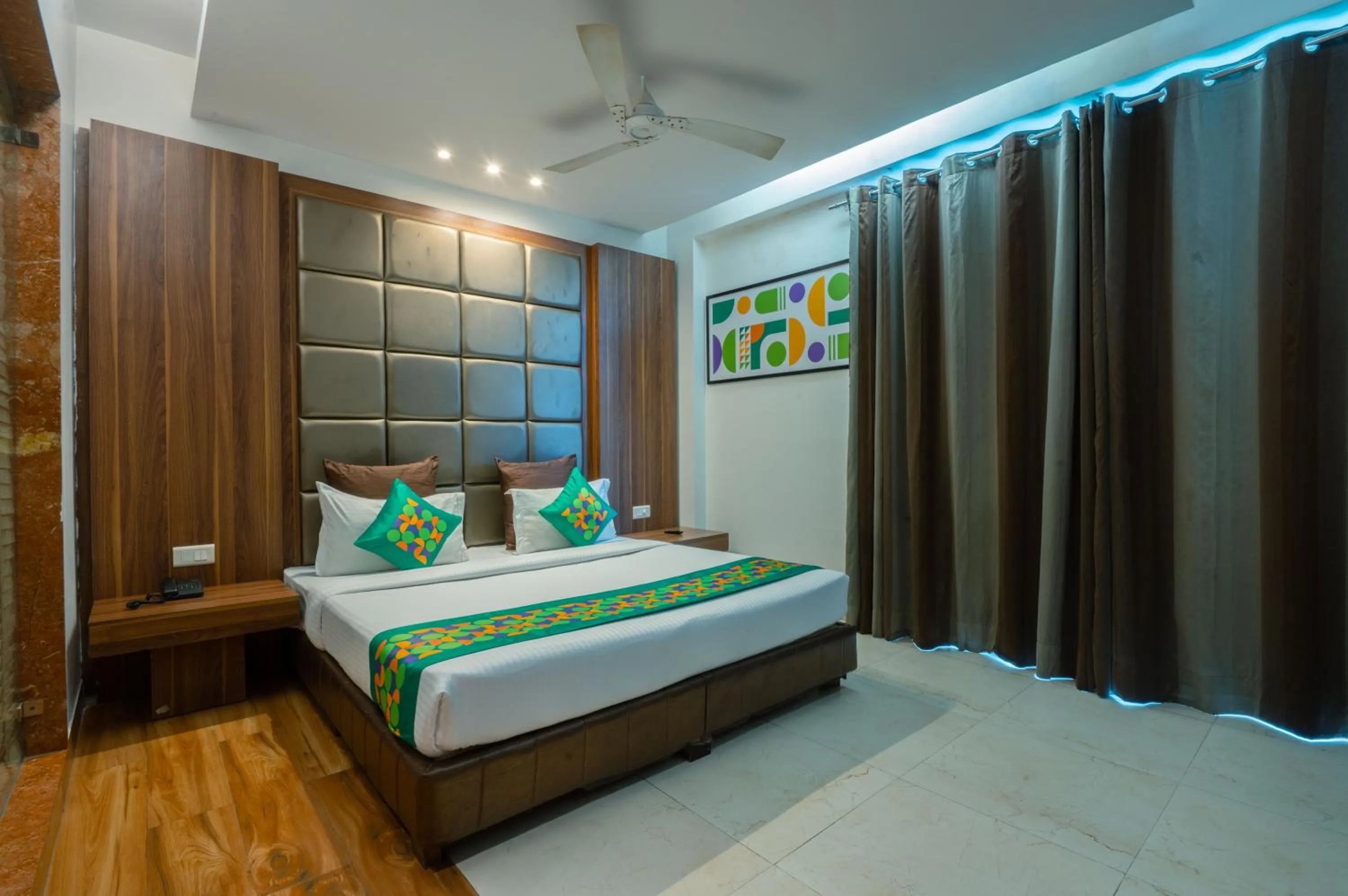 Bedroom, Bed in Treebo Twin Tree