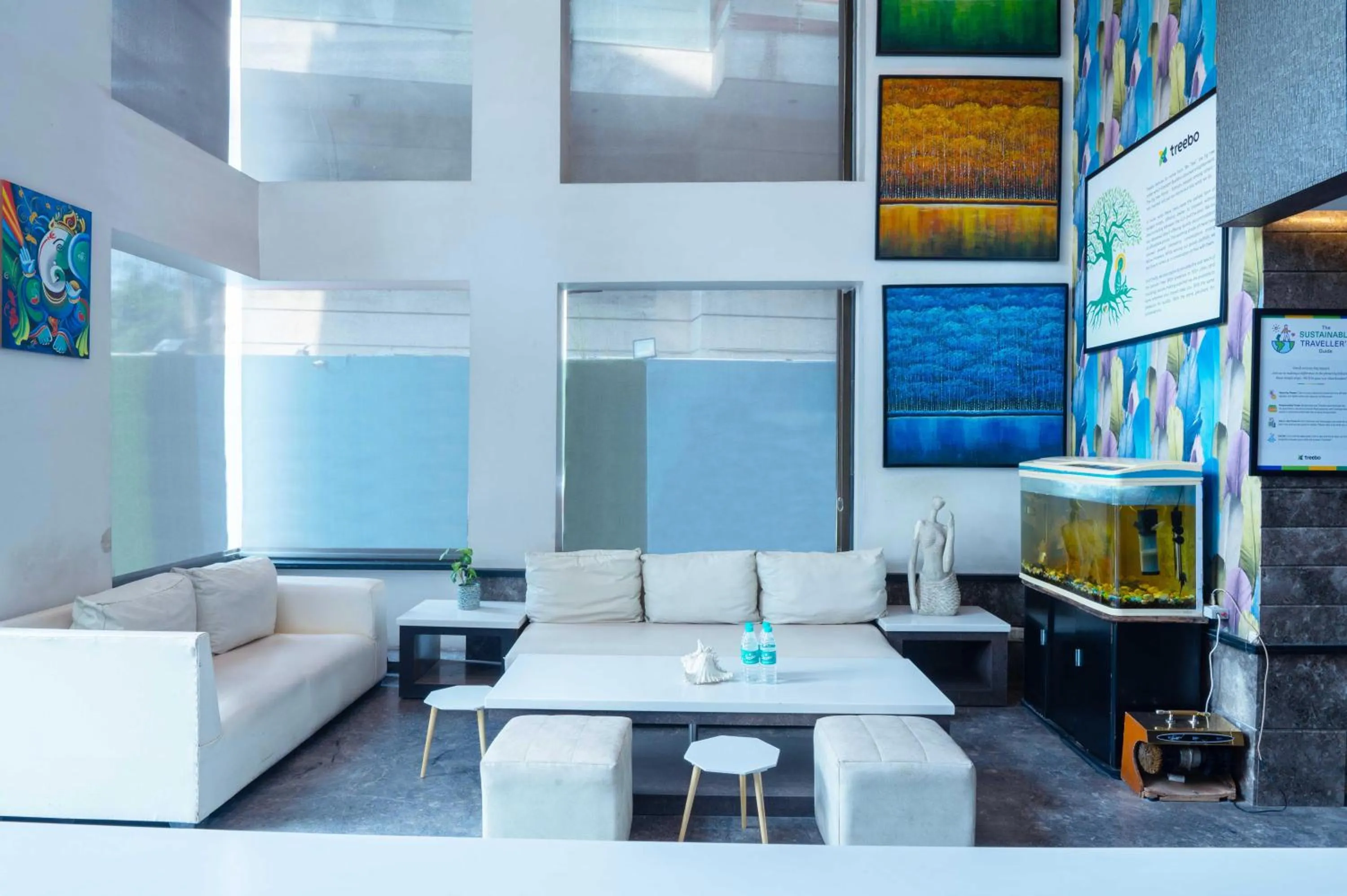 Seating area in Treebo Twin Tree