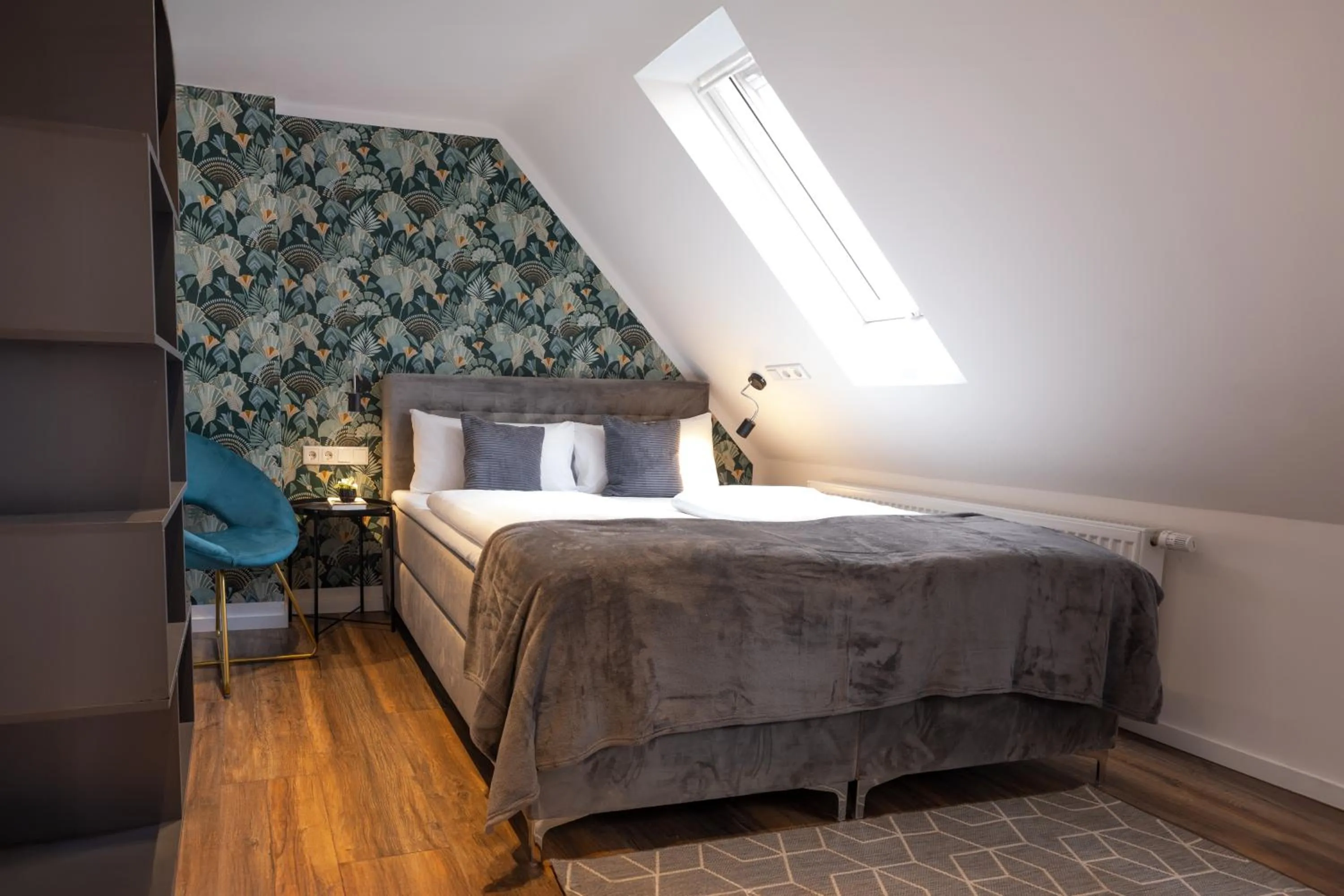Bed in Urban Design Suites Nürnberg