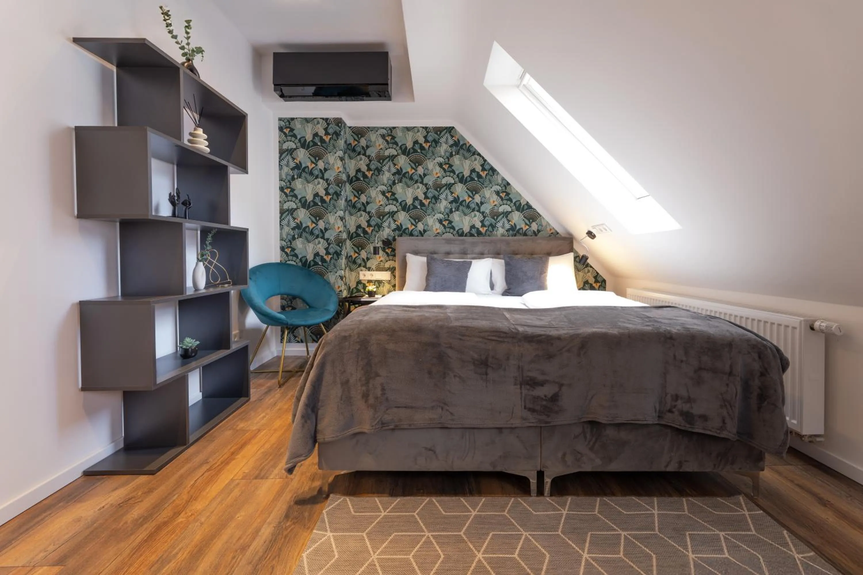 Bed in Urban Design Suites Nürnberg