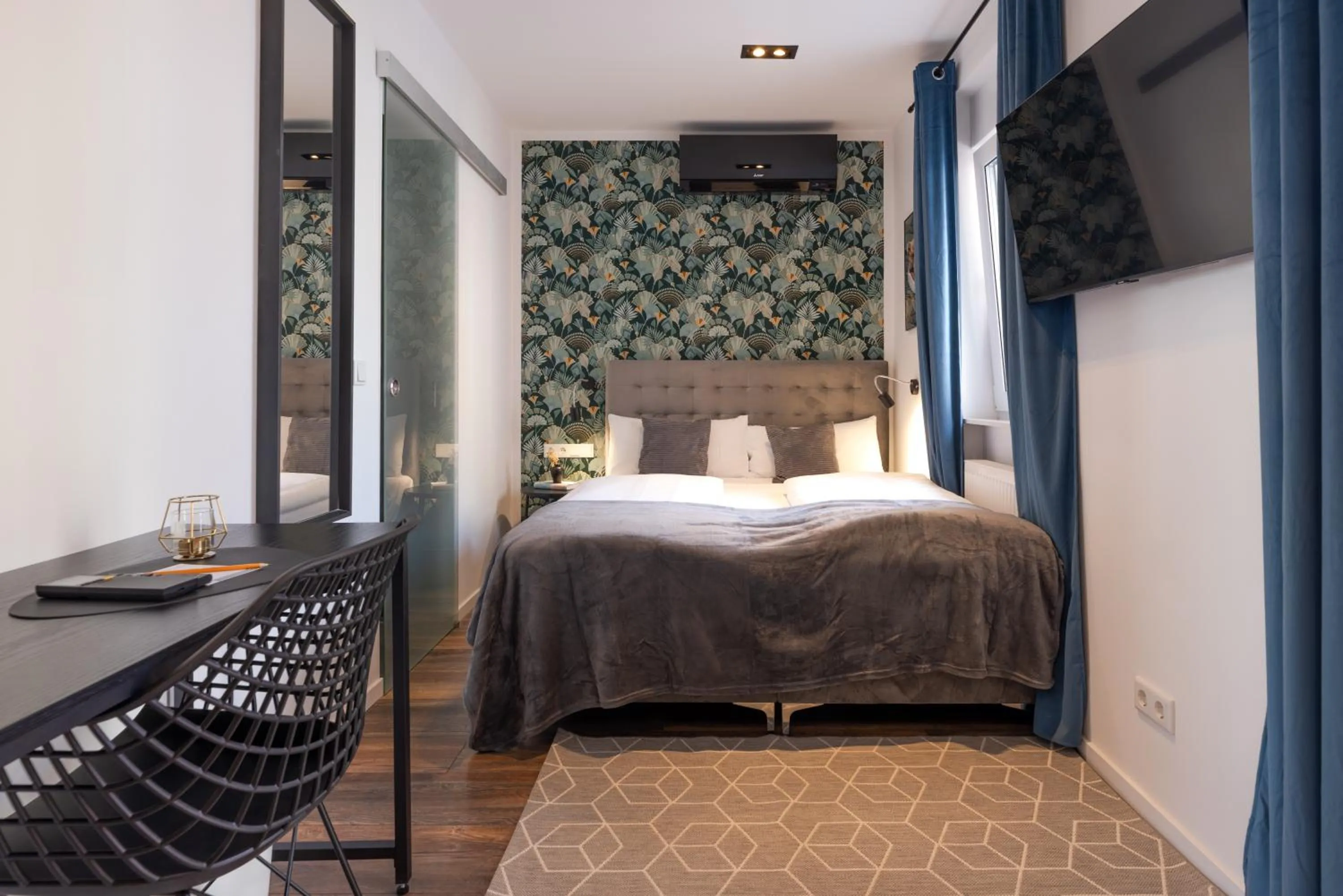Bed in Urban Design Suites Nürnberg