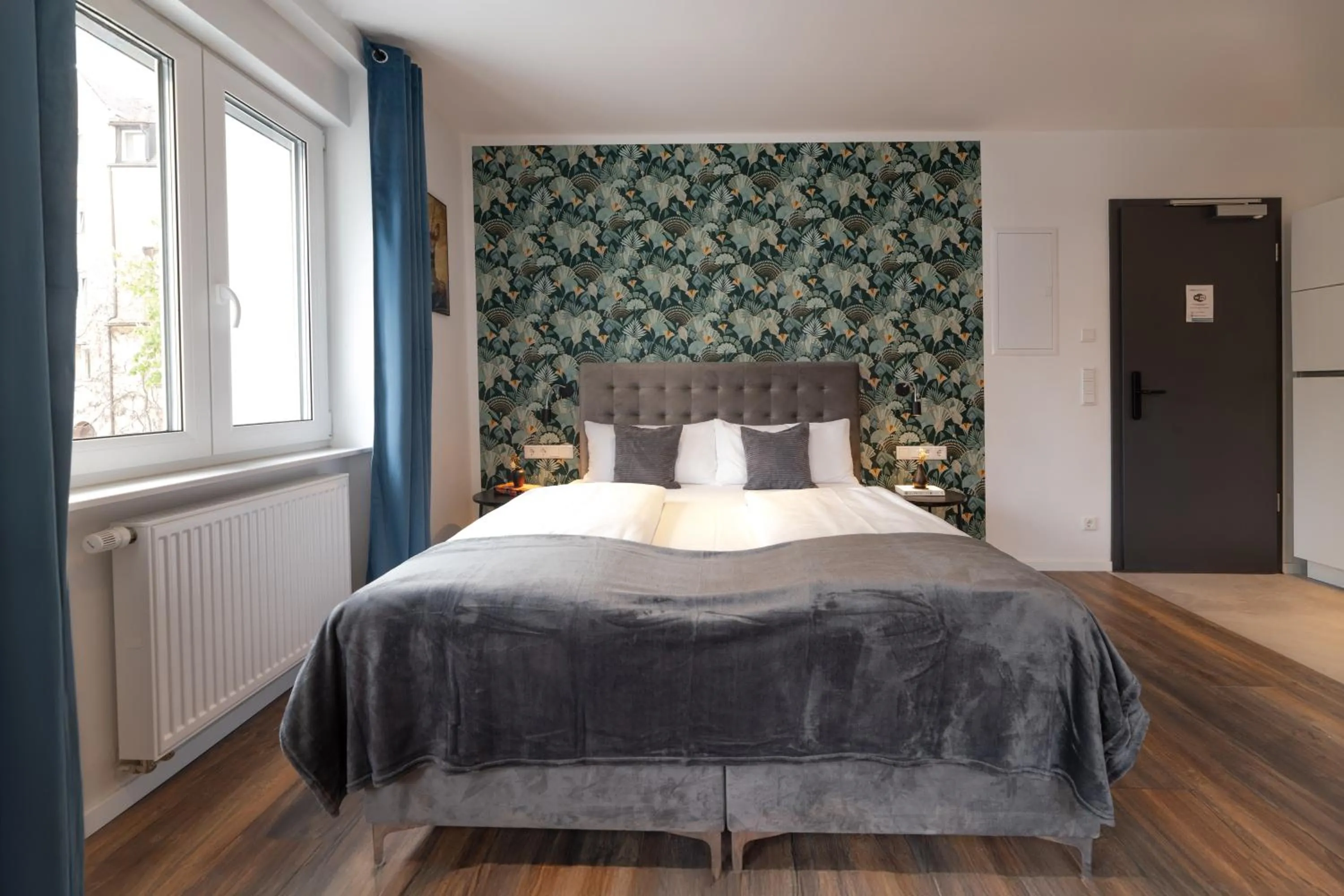 Bed in Urban Design Suites Nürnberg