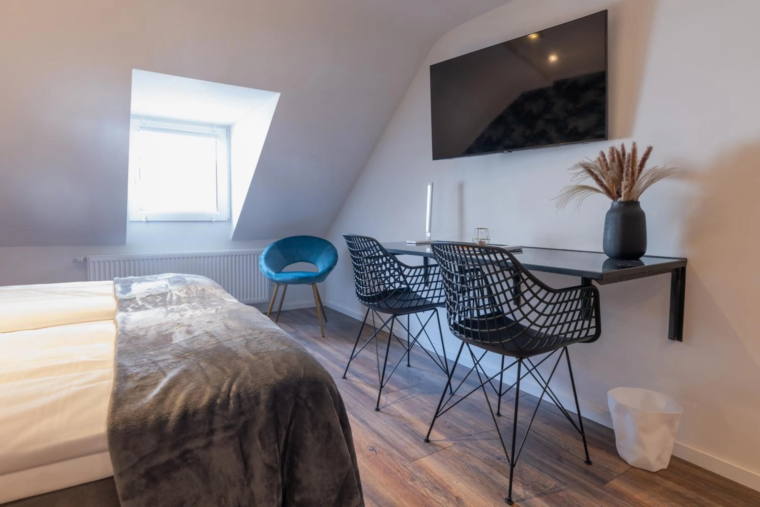 Bed in Urban Design Suites Nürnberg