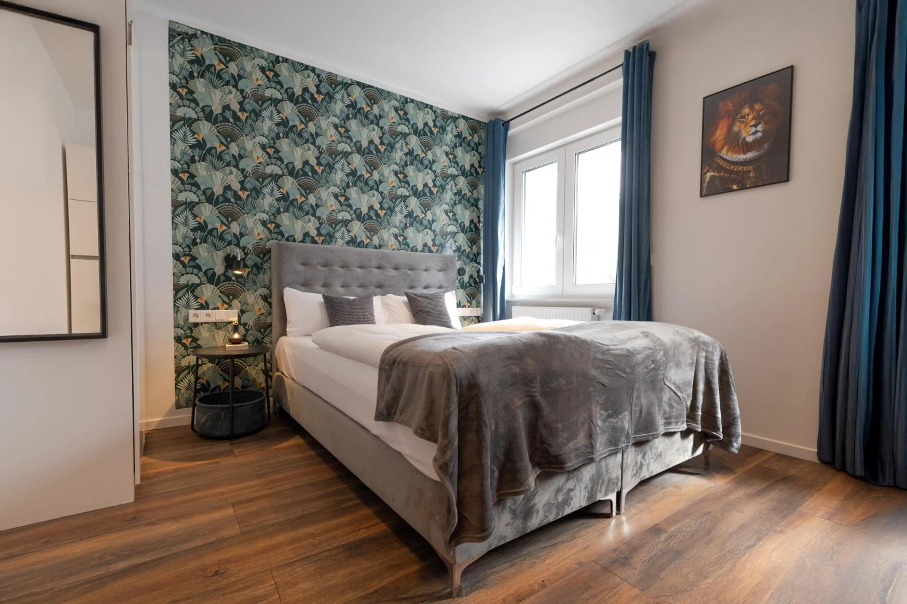 Bed in Urban Design Suites Nürnberg