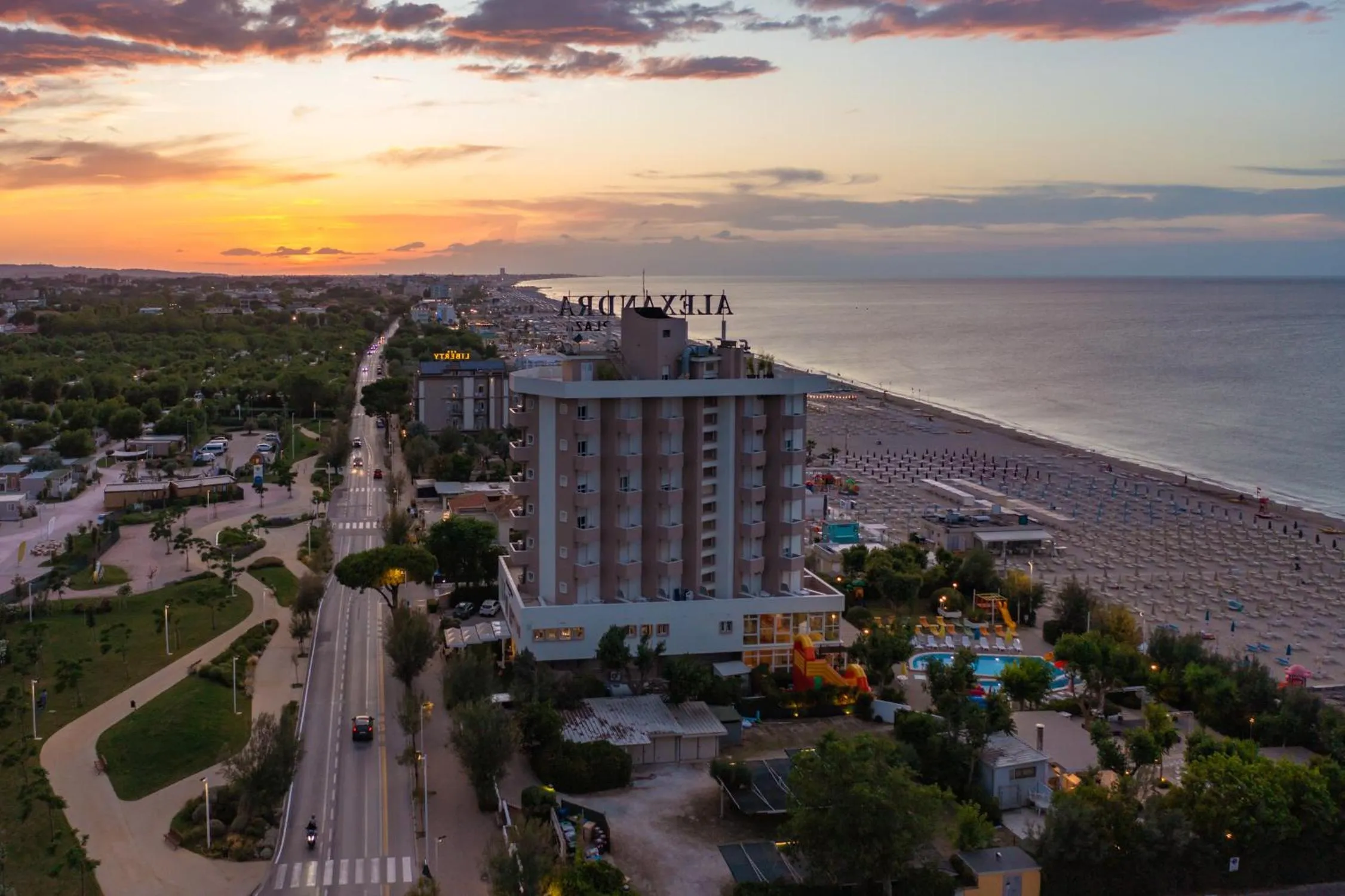 Property building in Color Alexandra Plaza Family Hotel