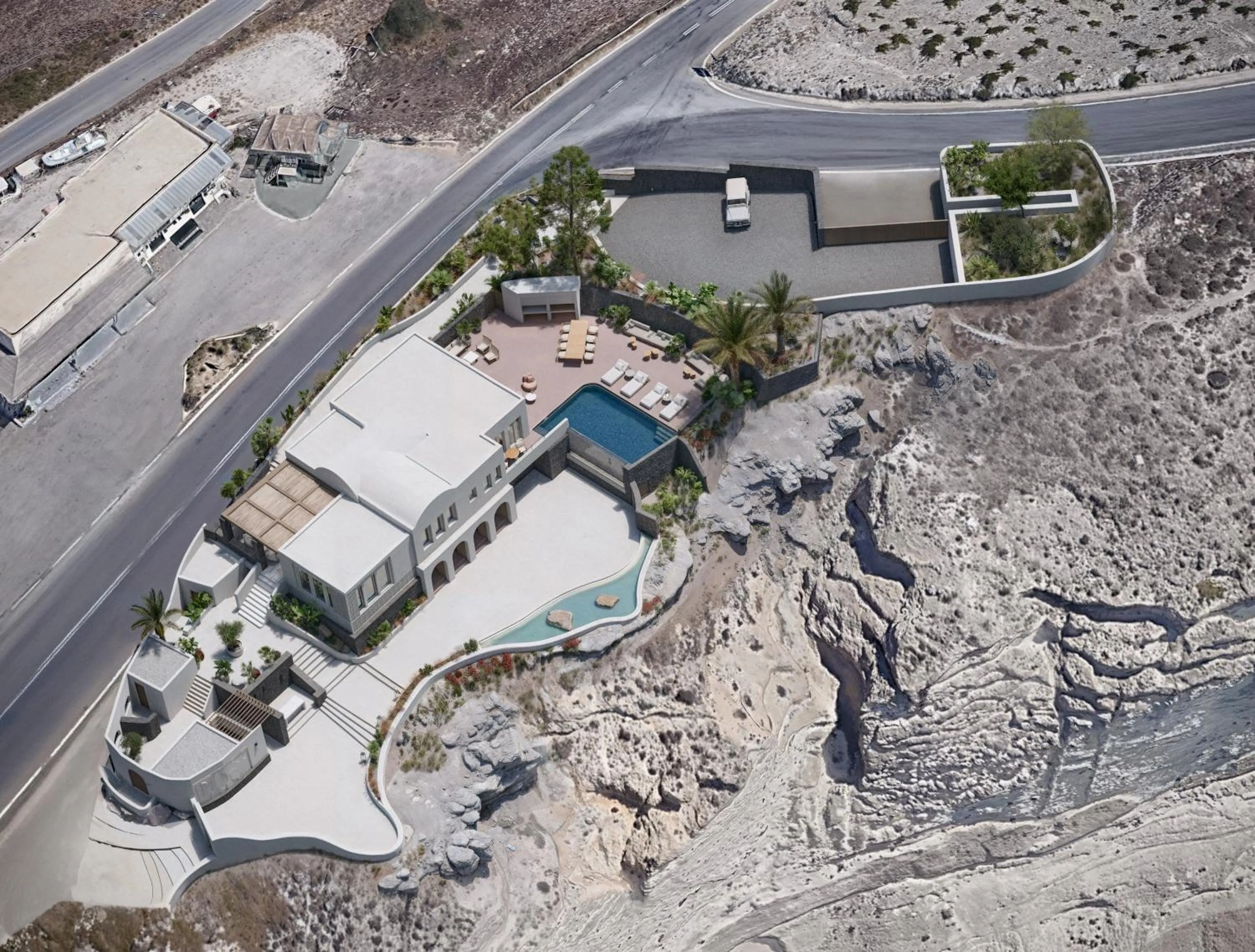 Property building in Islet Santorini Infinity Caldera Villa