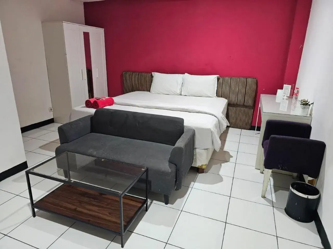 Bed in Mega Stay near Mall Kelapa Gading Bed in Mega Stay near Mall Kelapa Gading