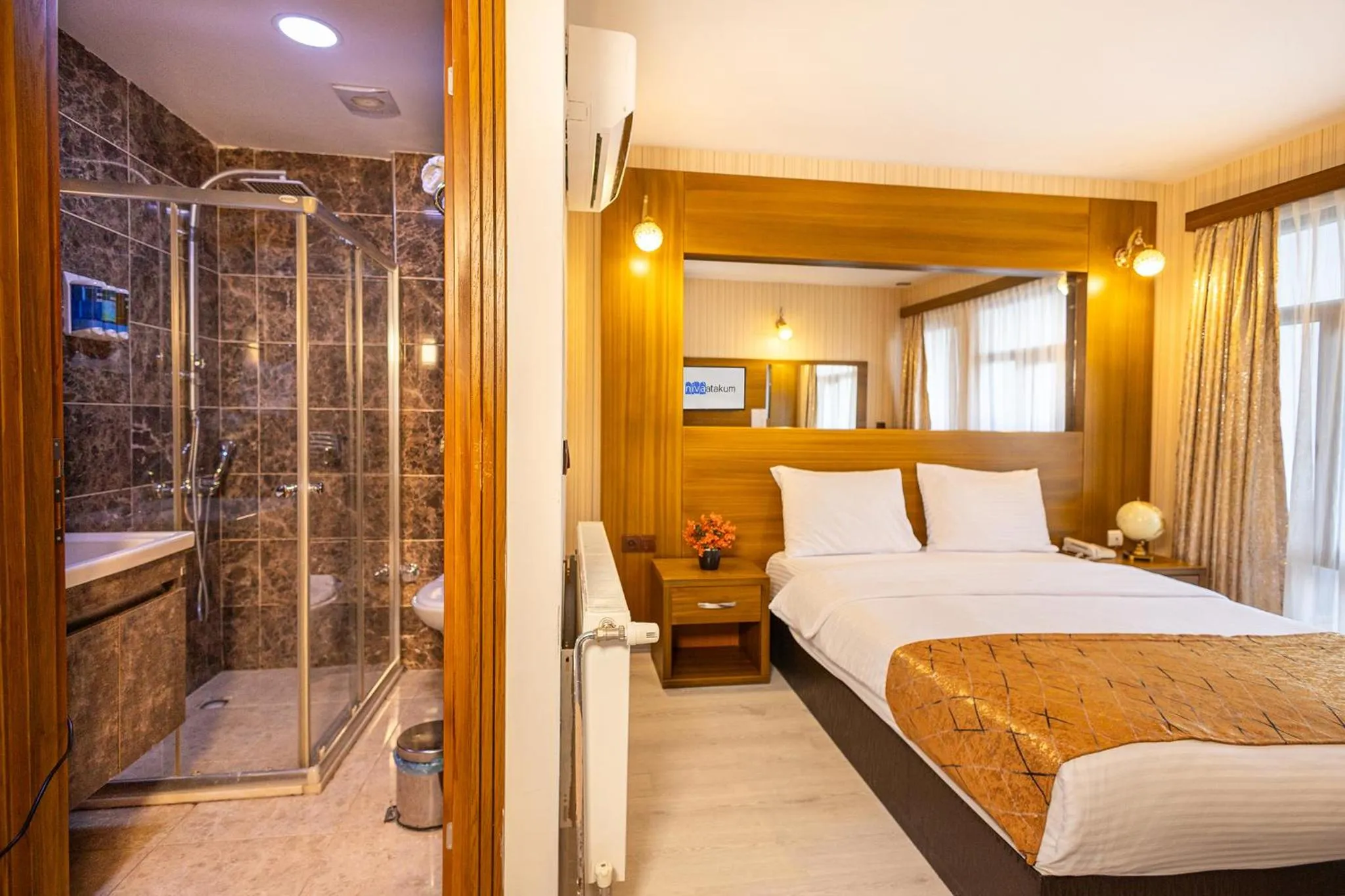 Bed in Niva Atakum Otel