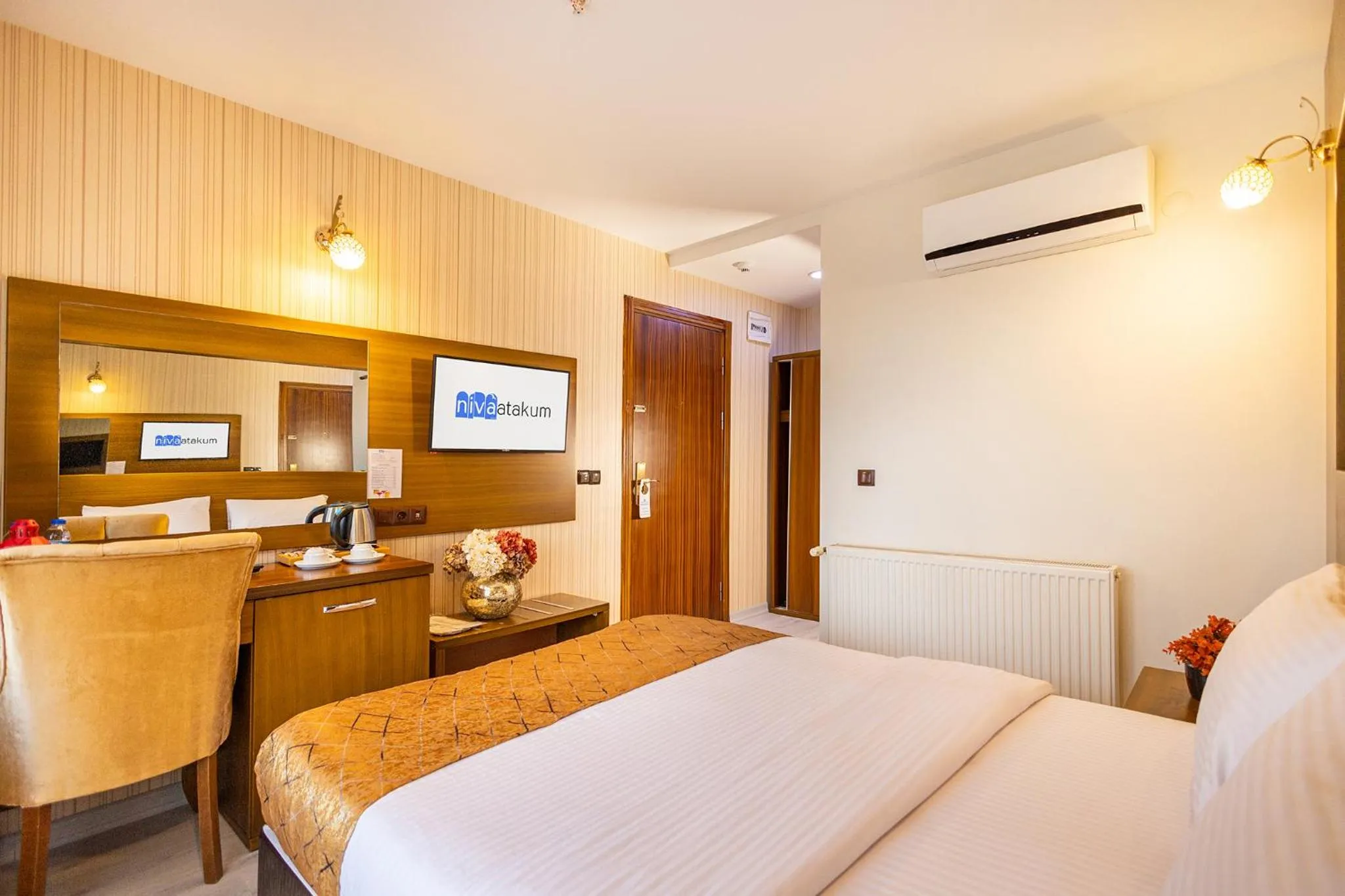 Bed in Niva Atakum Otel