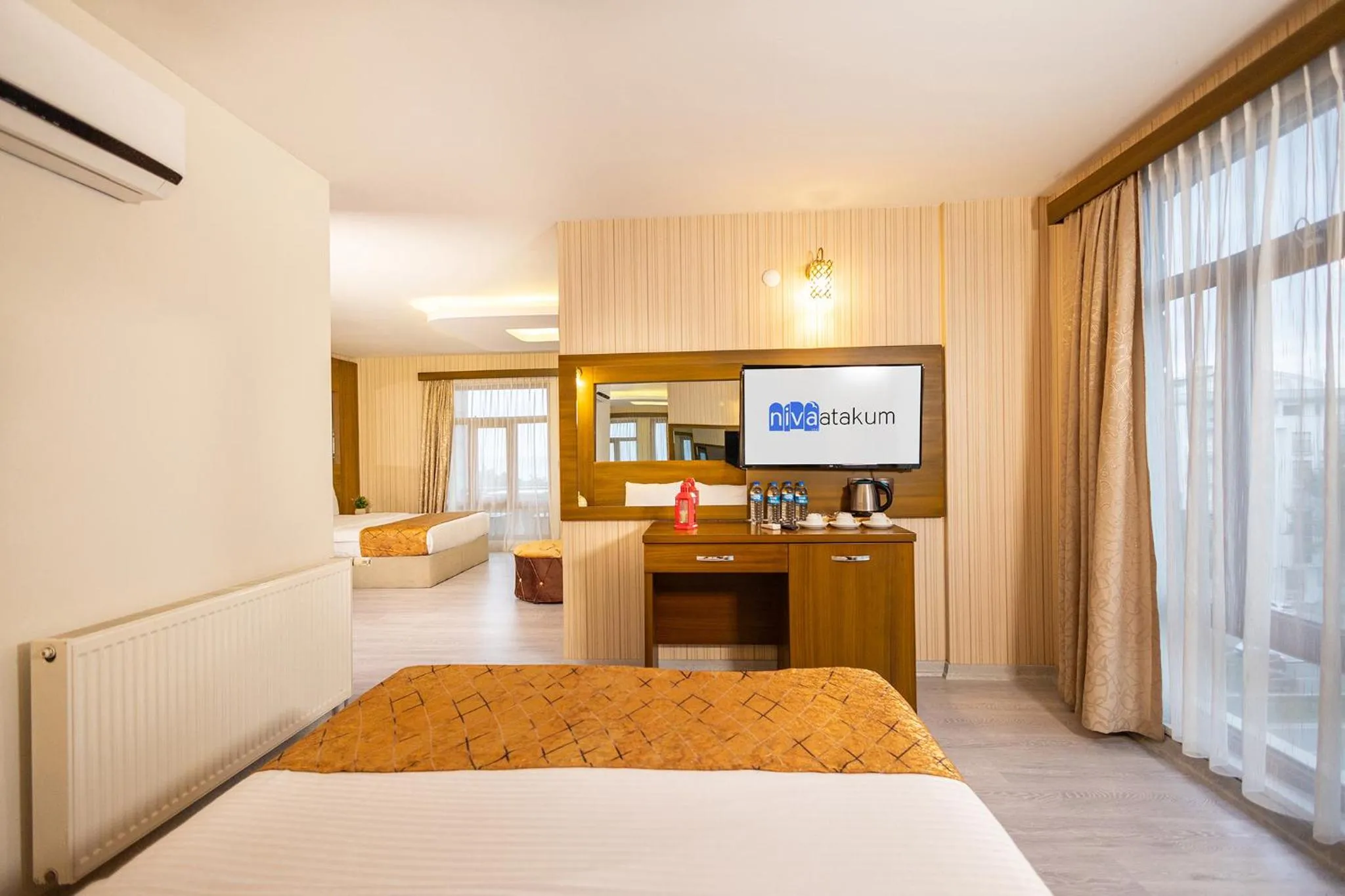 Bed in Niva Atakum Otel