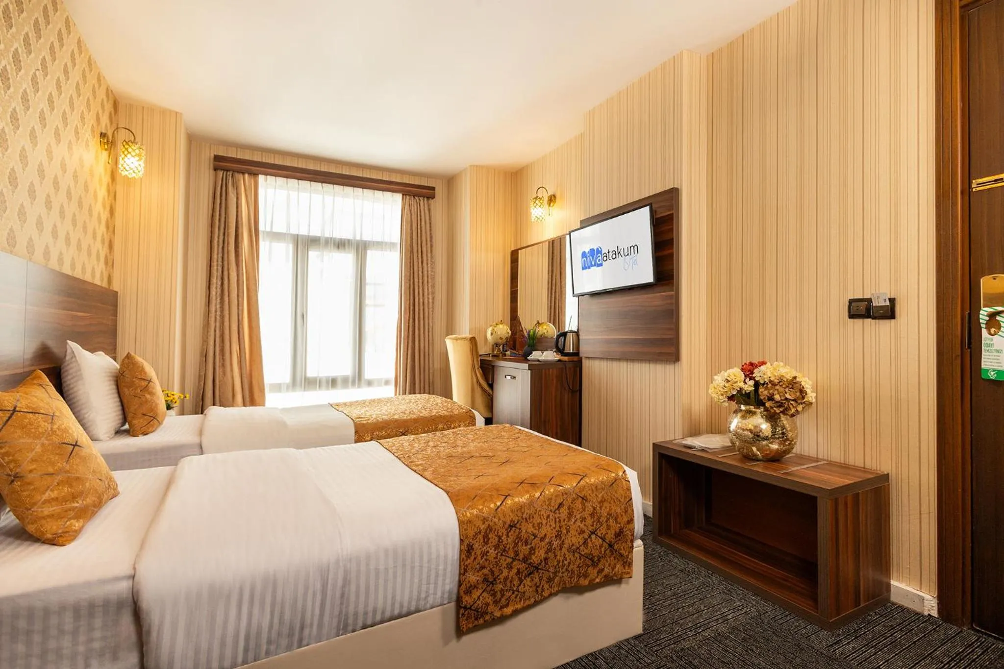 Bed in Niva Atakum Otel