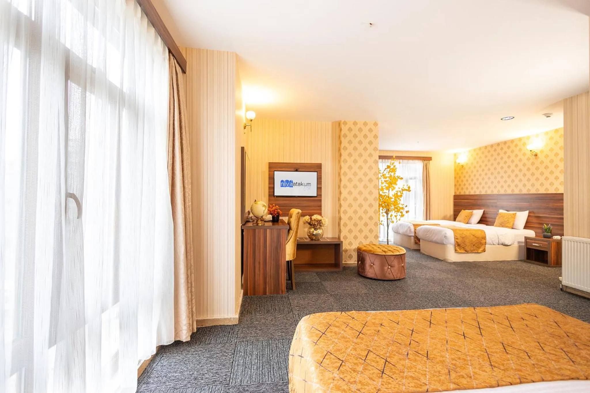 Bed in Niva Atakum Otel