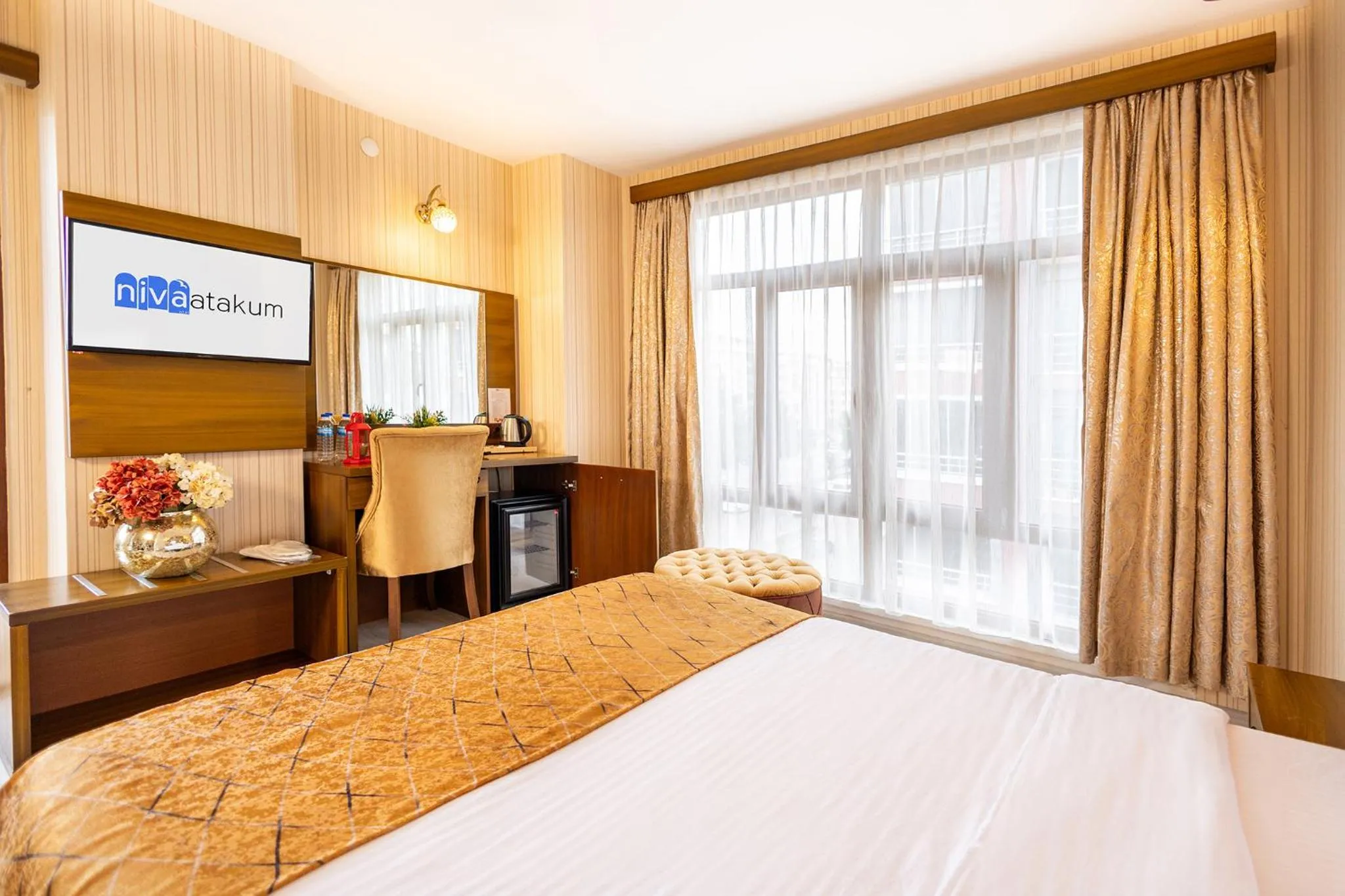 Bed in Niva Atakum Otel