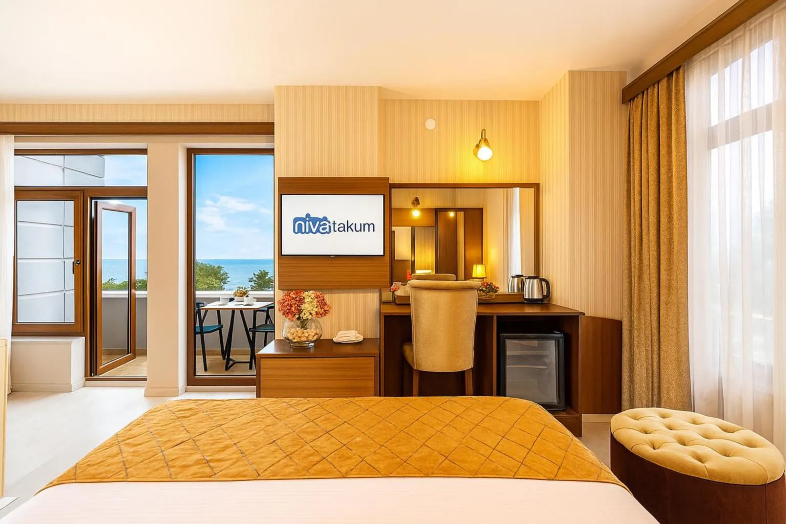 Bed in Niva Atakum Otel