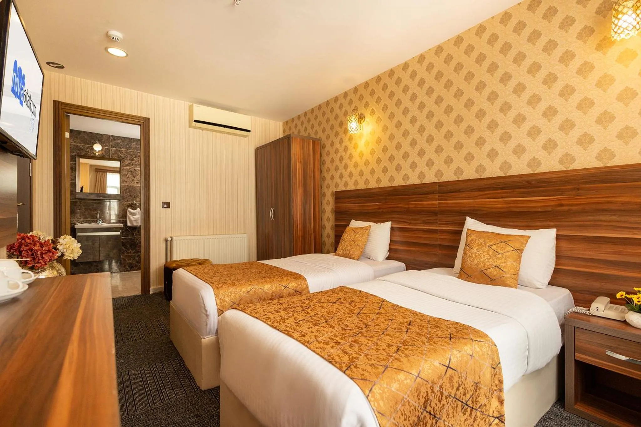 Bed in Niva Atakum Otel