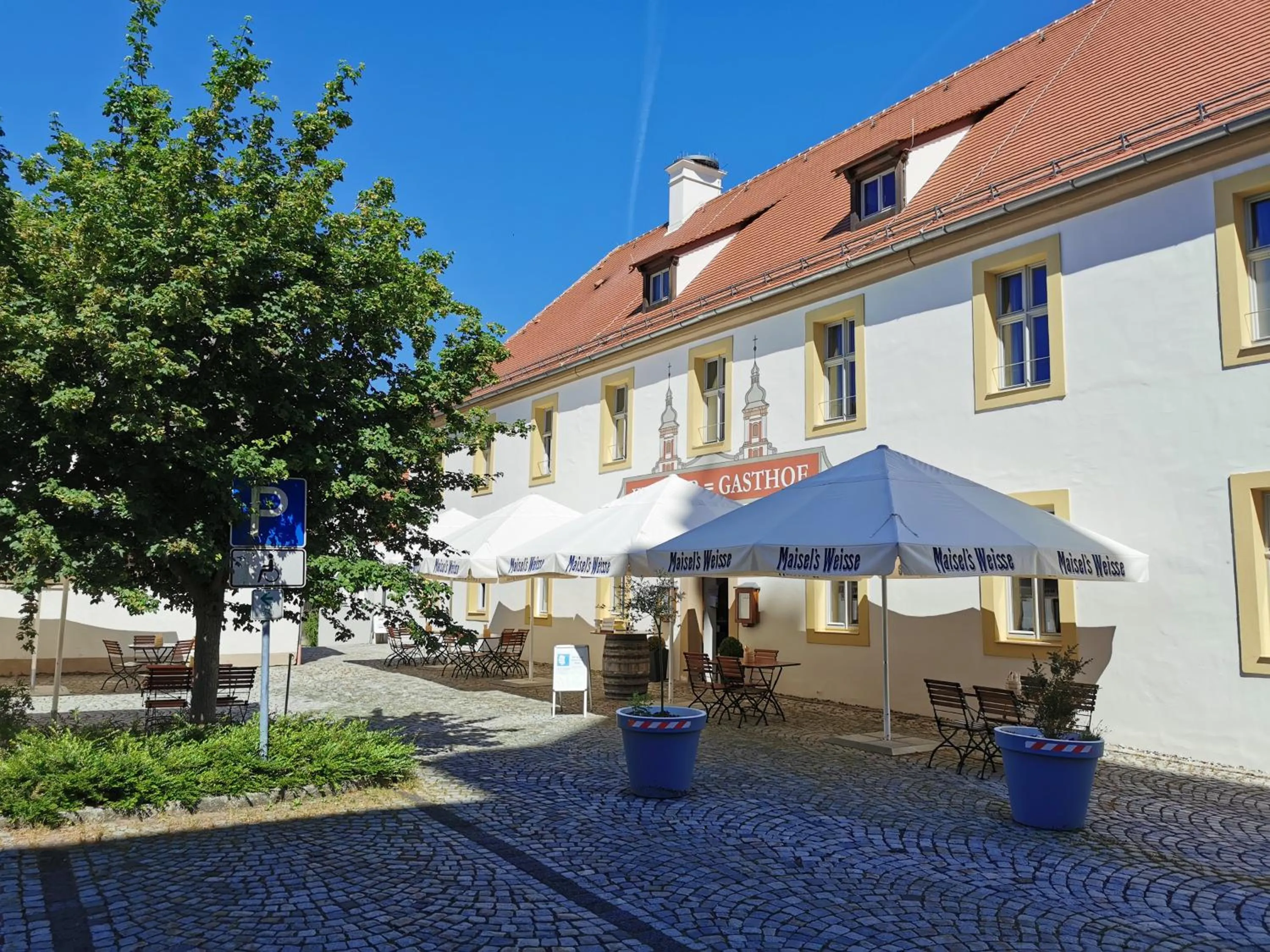 Balcony/Terrace in Hotel Kloster-Gasthof Speinshart