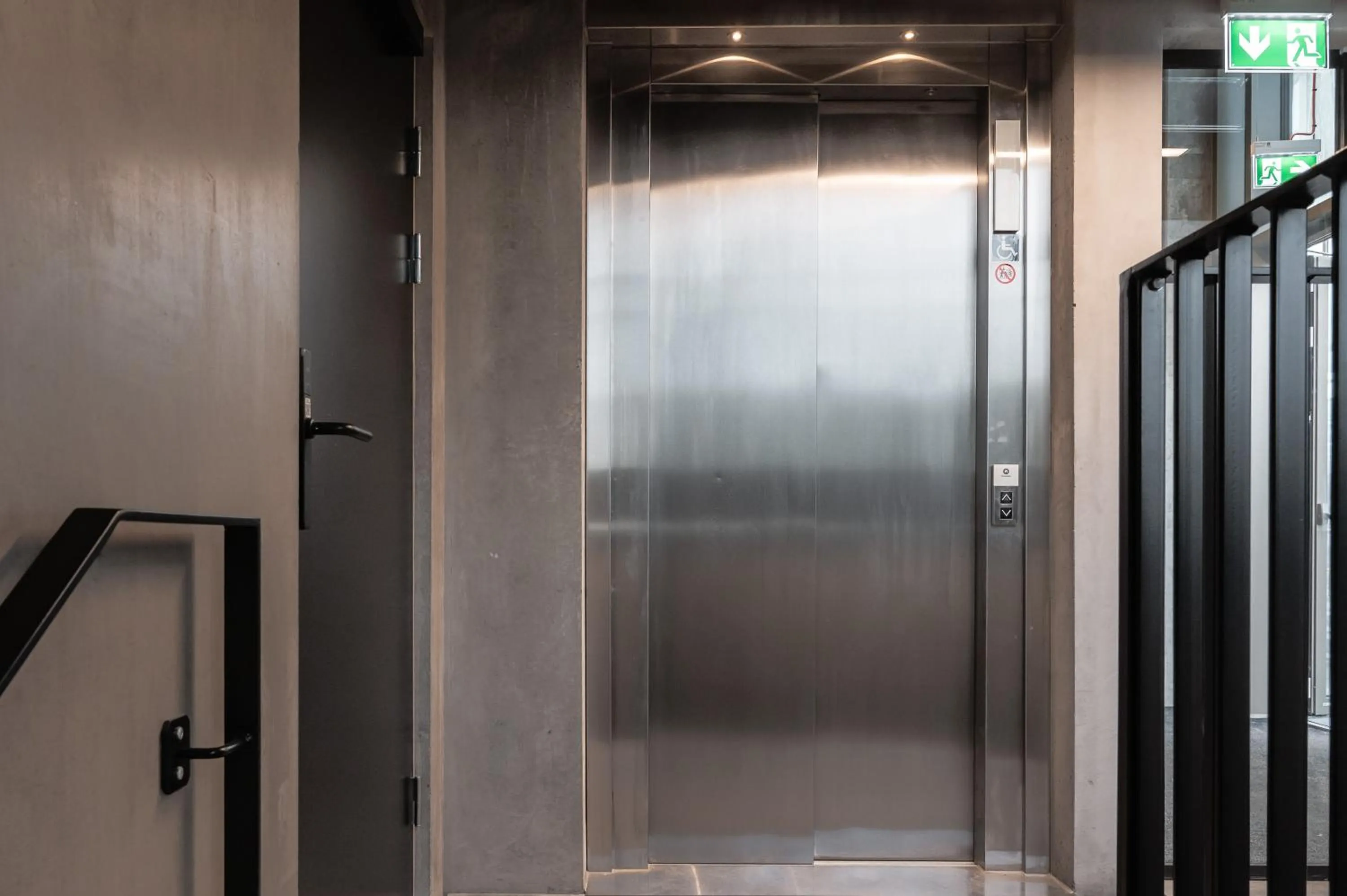 elevator in Daniel&Jacob's urban studios and boutique apartments