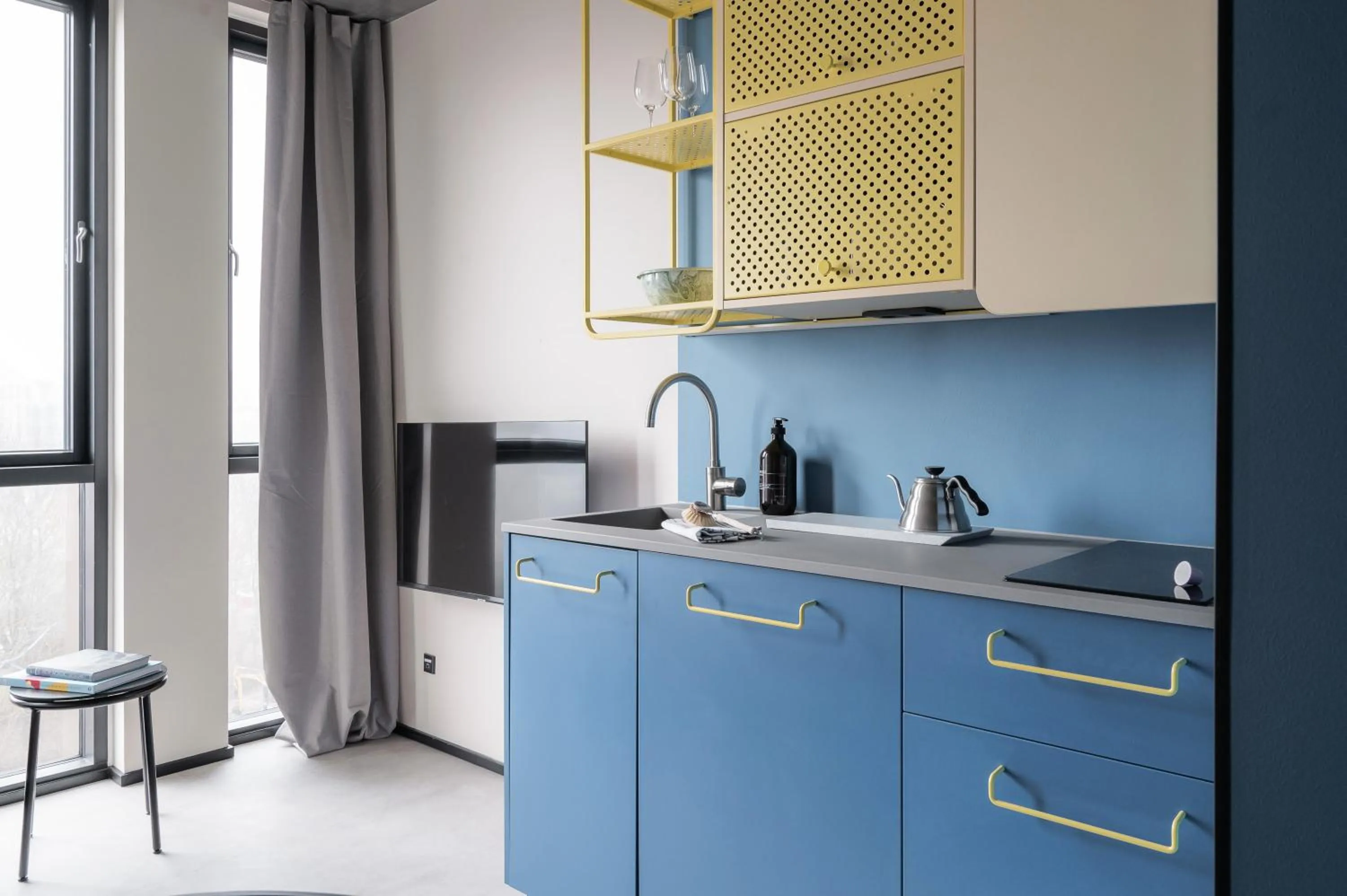 Living room in Daniel&Jacob's urban studios and boutique apartments