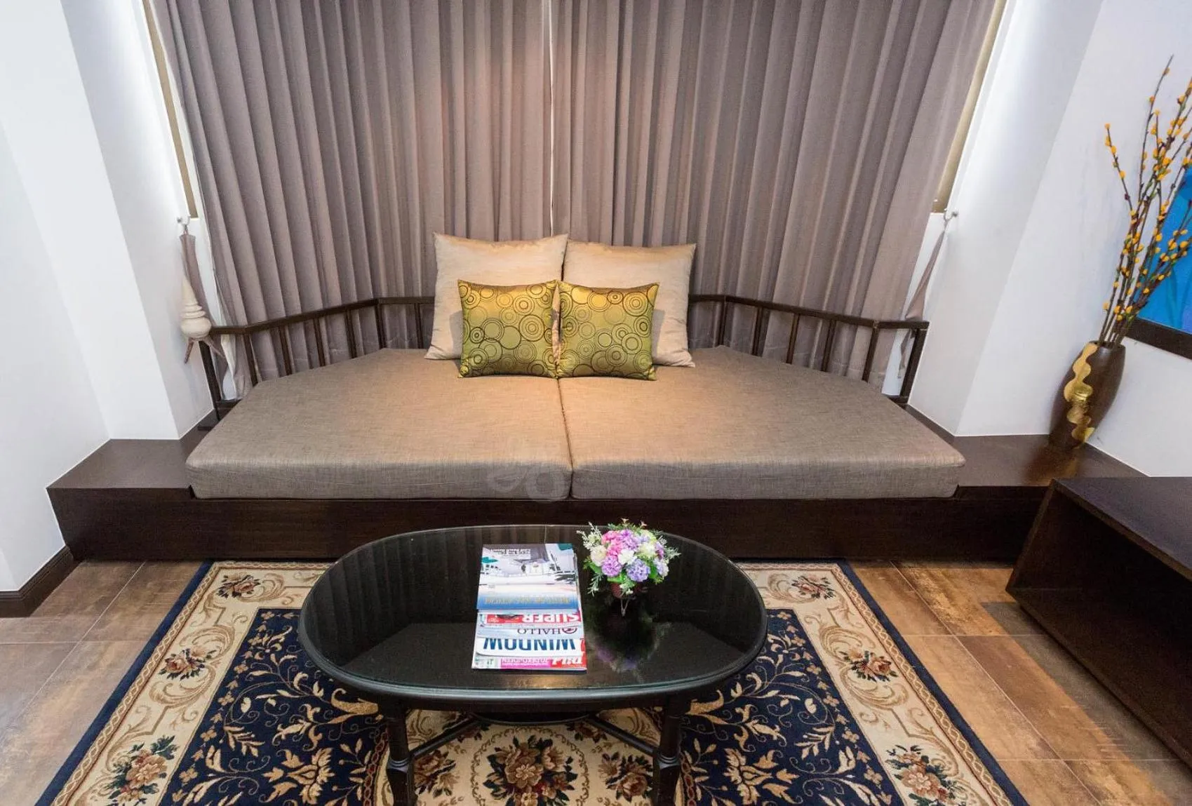 Living room, Bed in The Grand Sathorn