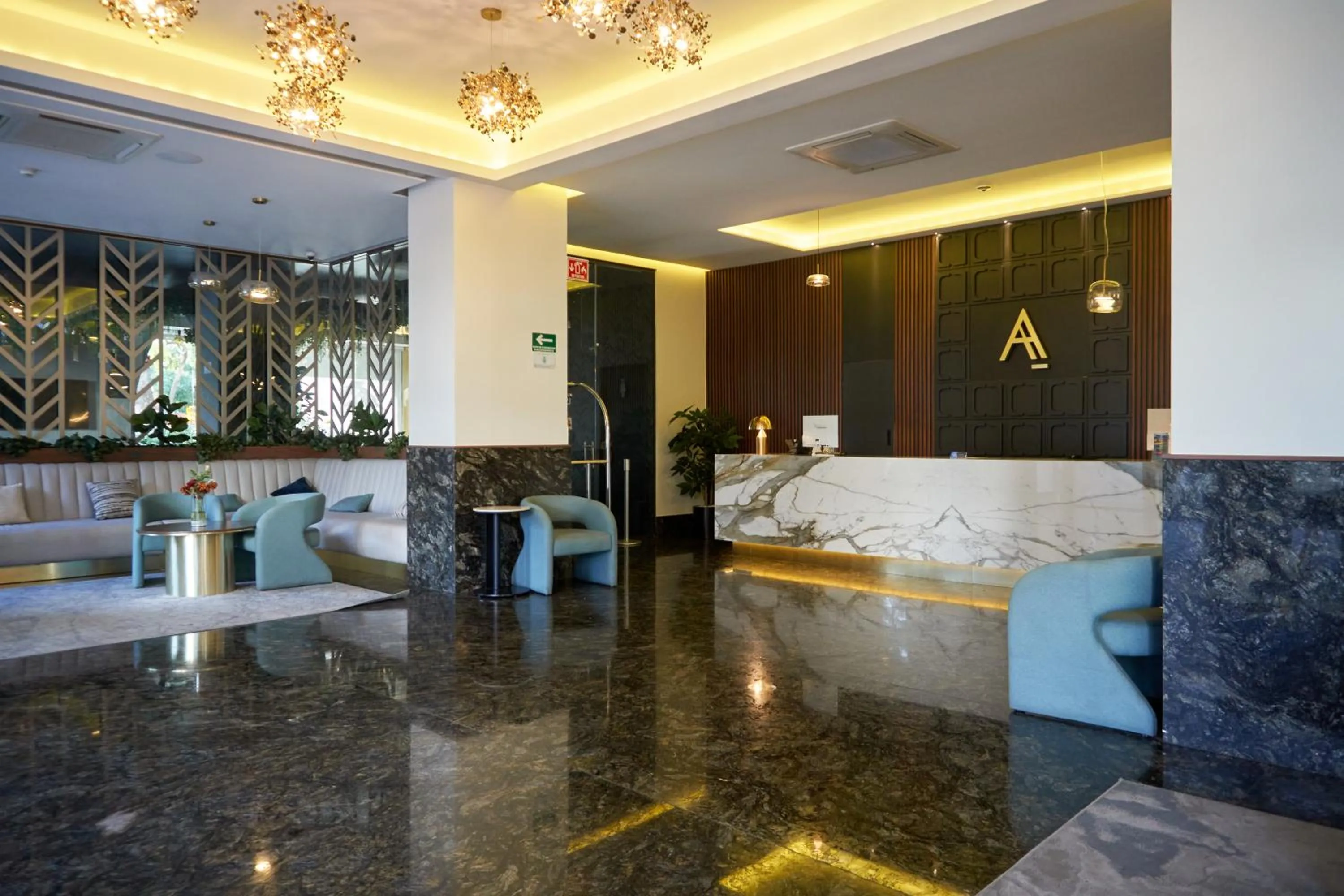 Lobby or reception in Hotel Antré Chapultepec