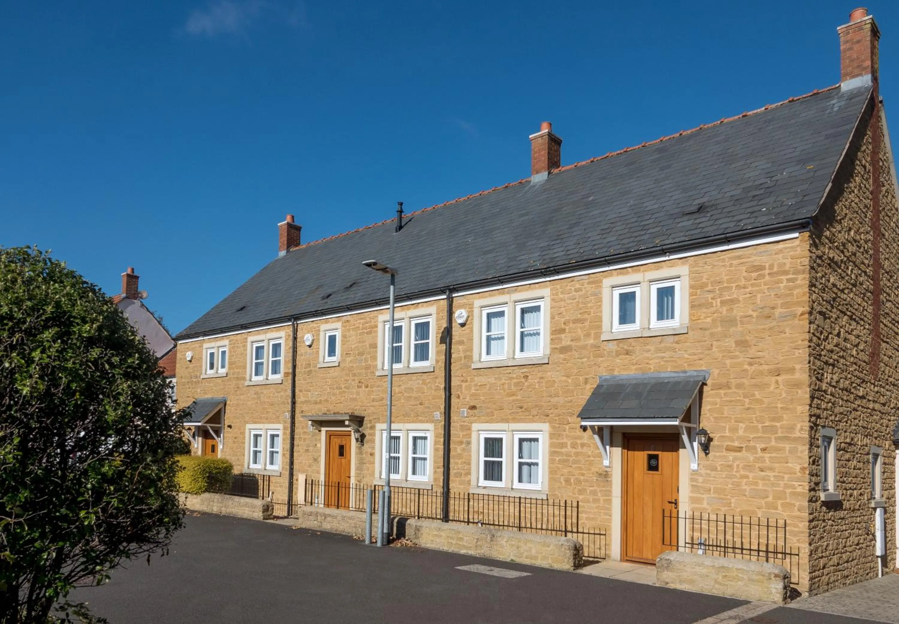 Quiet street view in Hollies Hotel