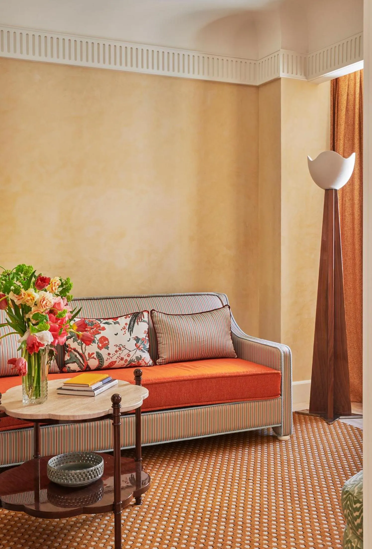 Seating area in Casa Monti Roma