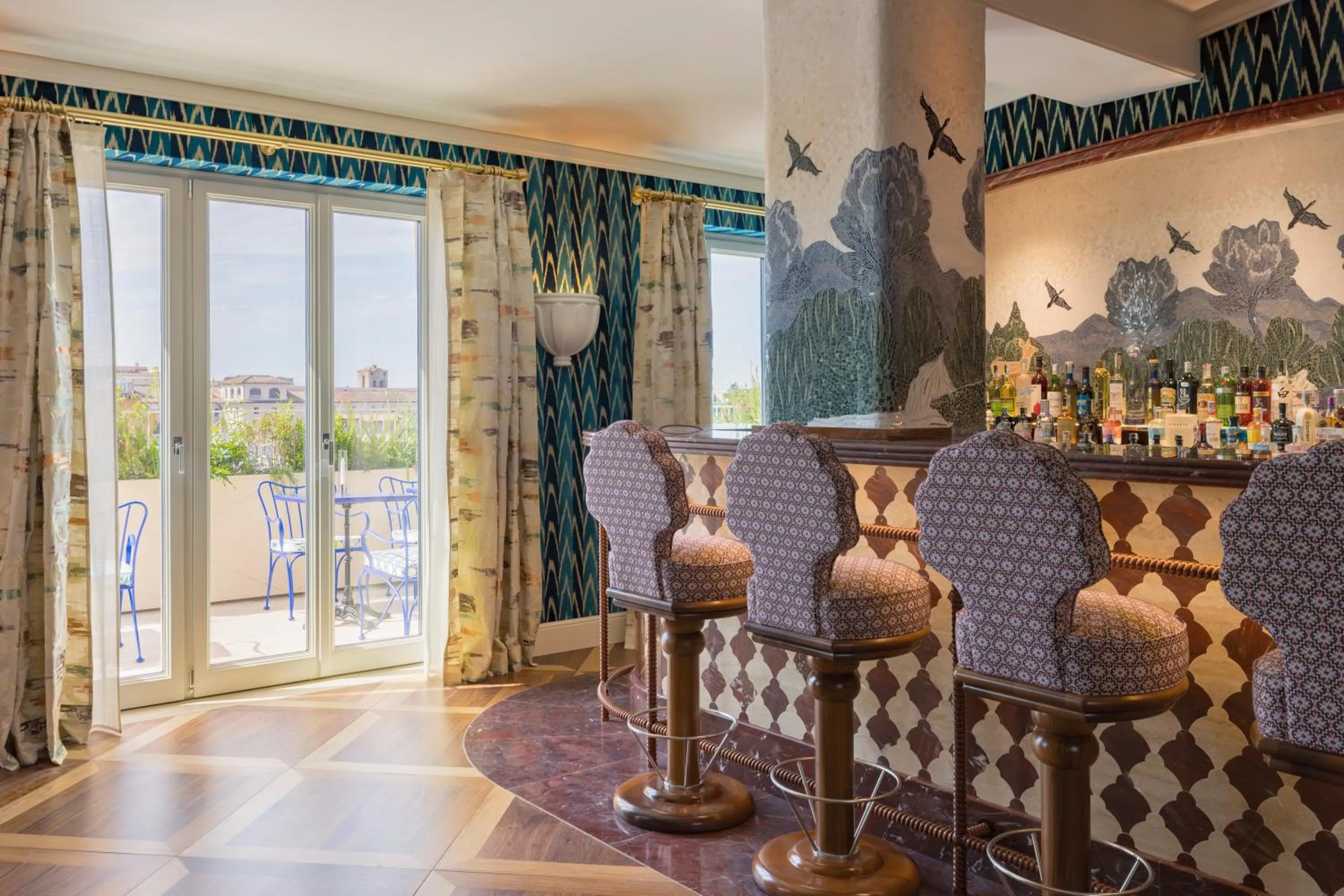 Dining area in Casa Monti Roma