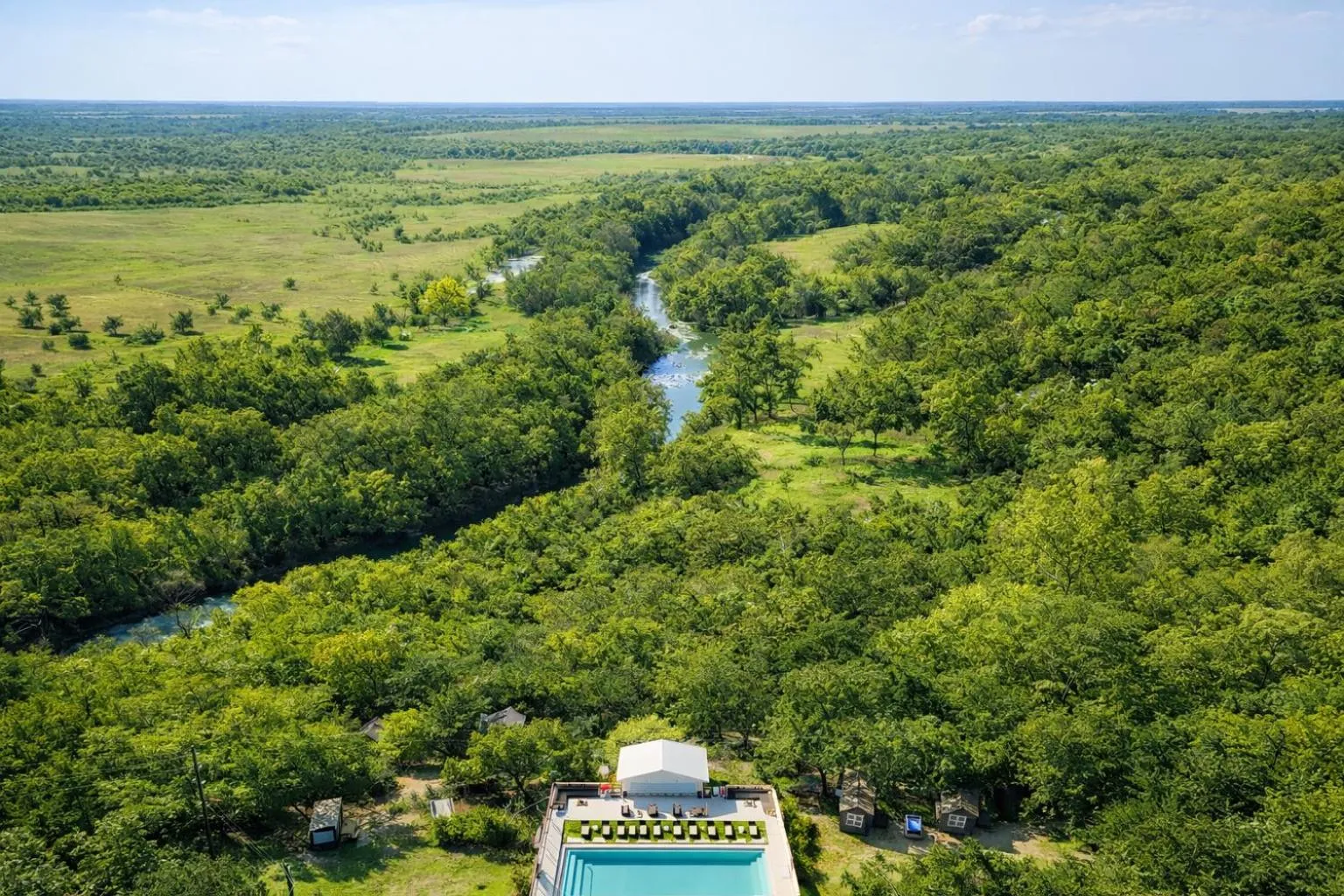 Bird's eye view in Melrose River Club Resort