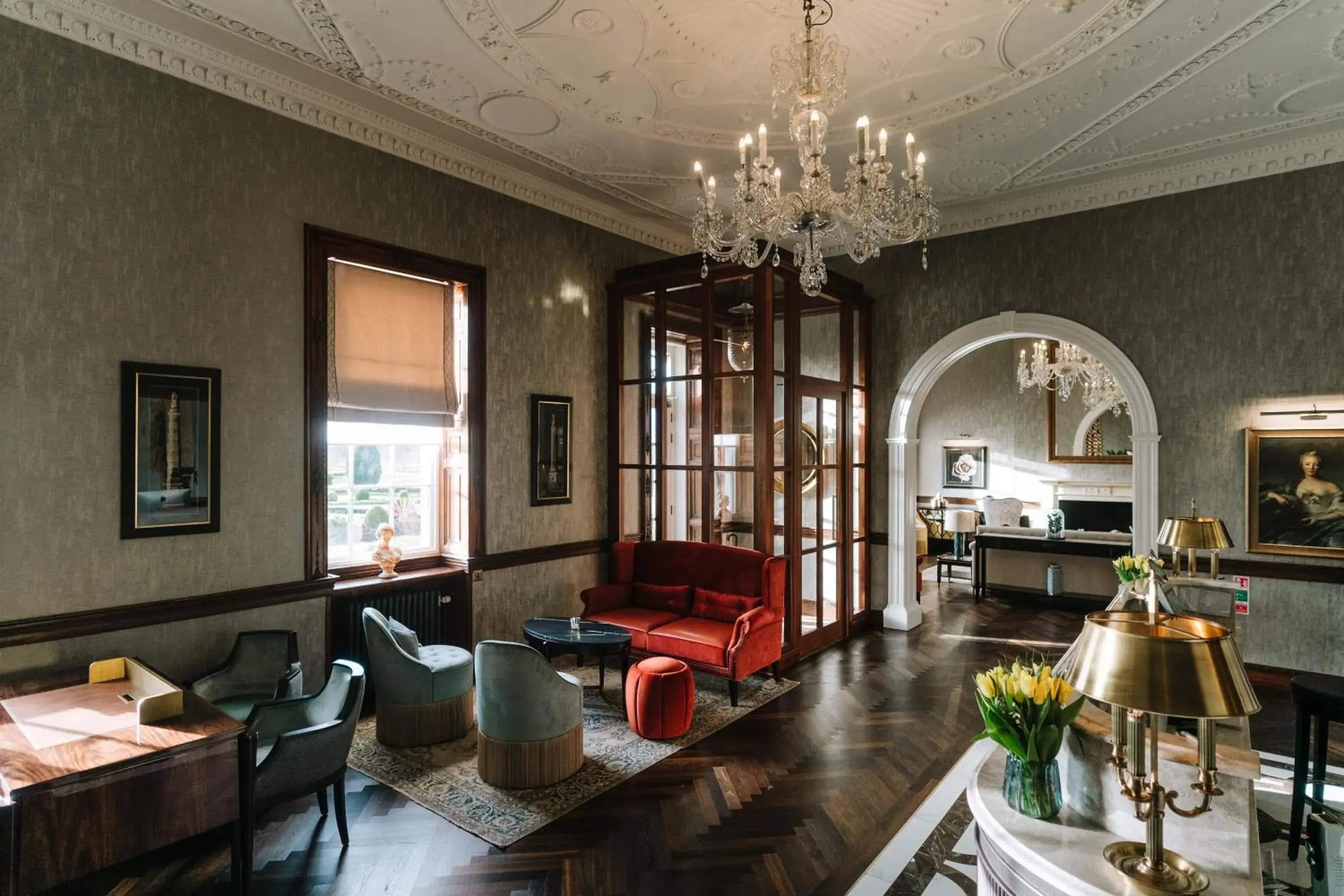 Lobby or reception in Mottram Hall Lobby or reception in Mottram Hall