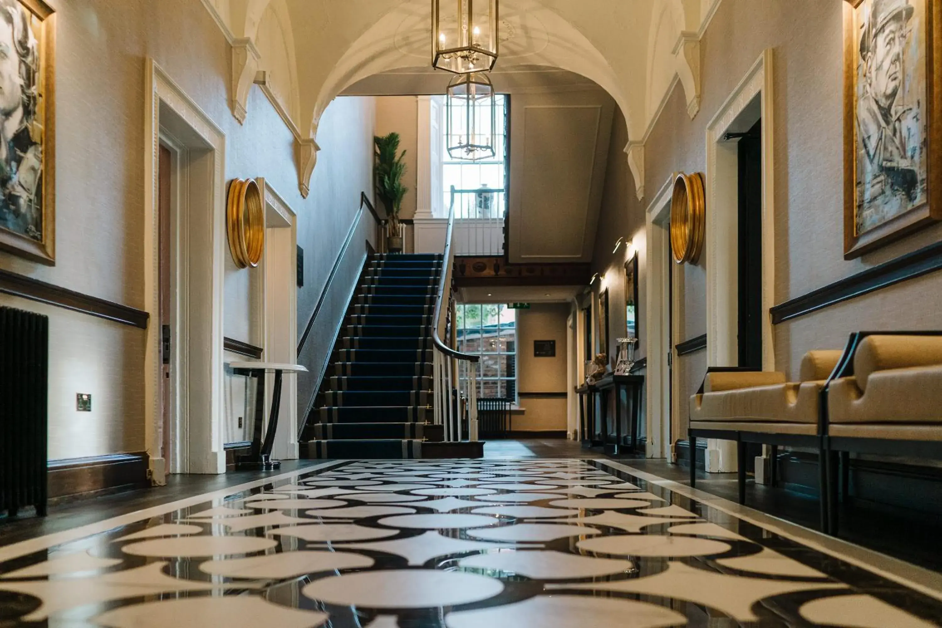 Lobby or reception in Mottram Hall Lobby or reception in Mottram Hall