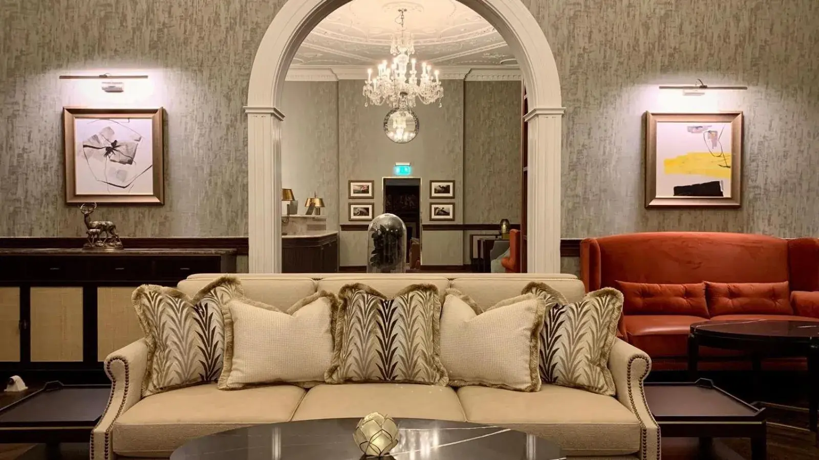 Living room in Mottram Hall Living room in Mottram Hall