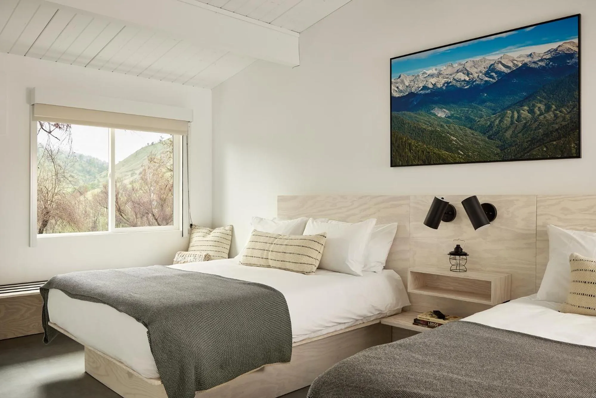 Bed in AutoCamp Sequoia