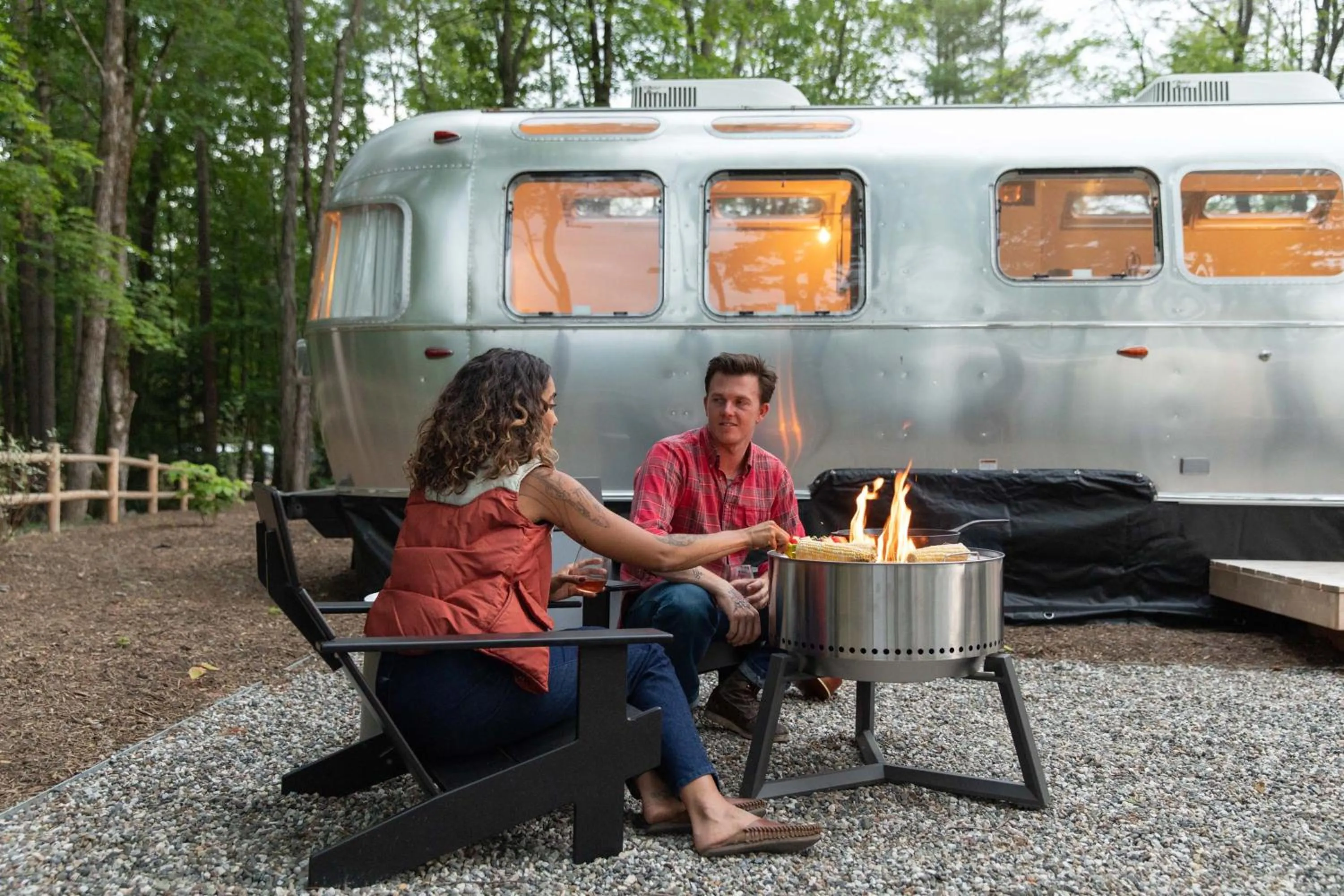 Seating area in AutoCamp Sequoia