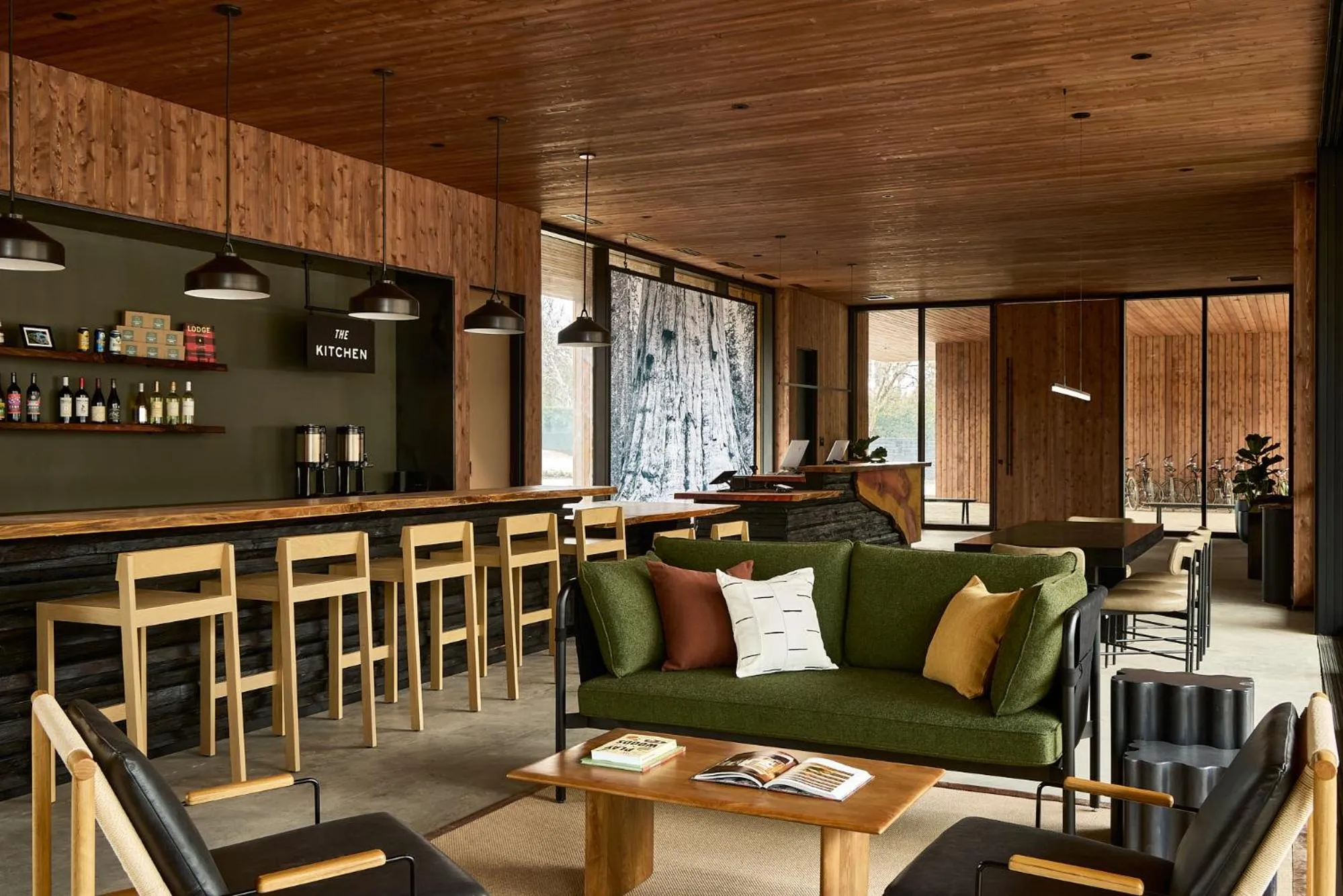 Lounge or bar in AutoCamp Sequoia