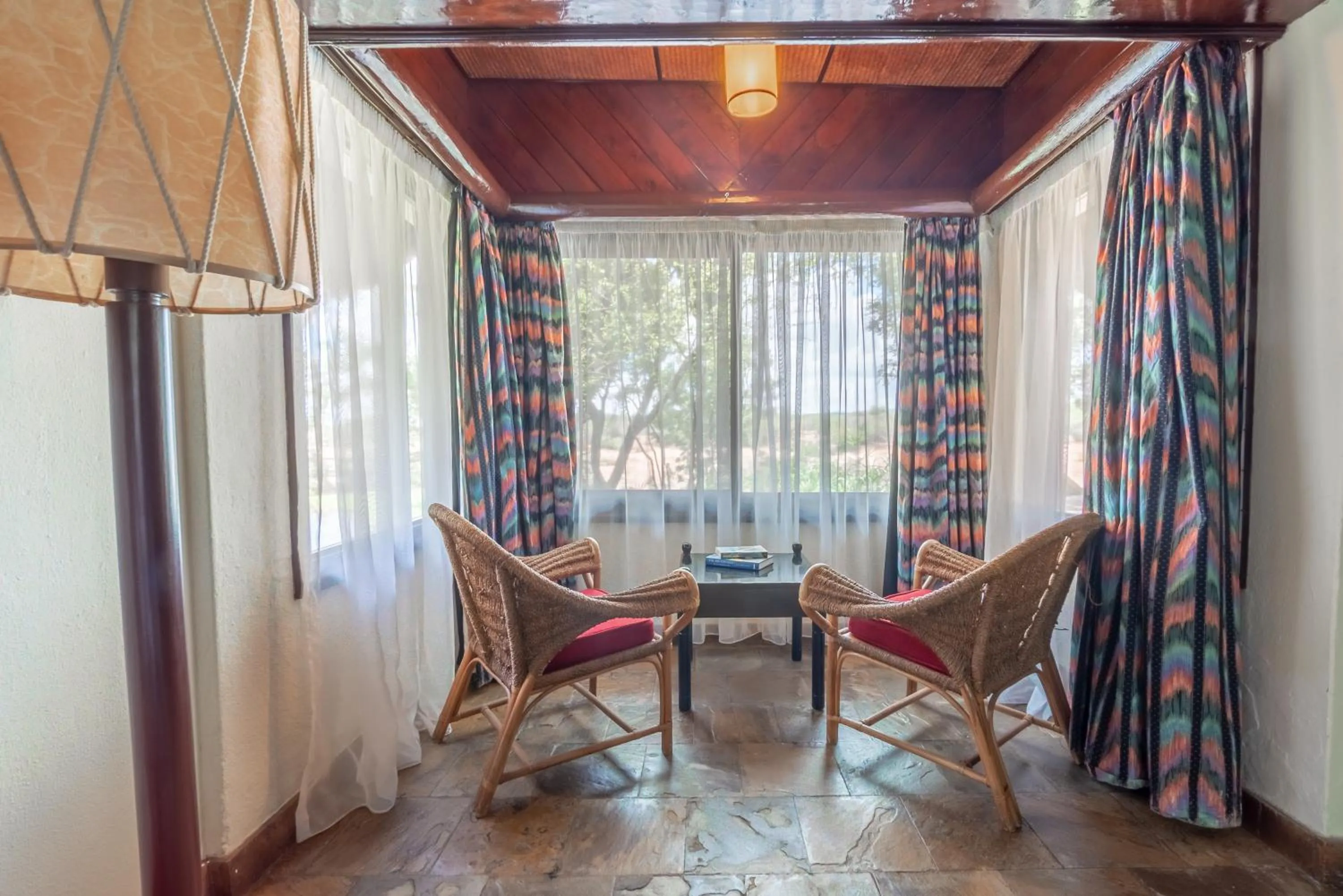 Seating area in Sarova Shaba Game Lodge