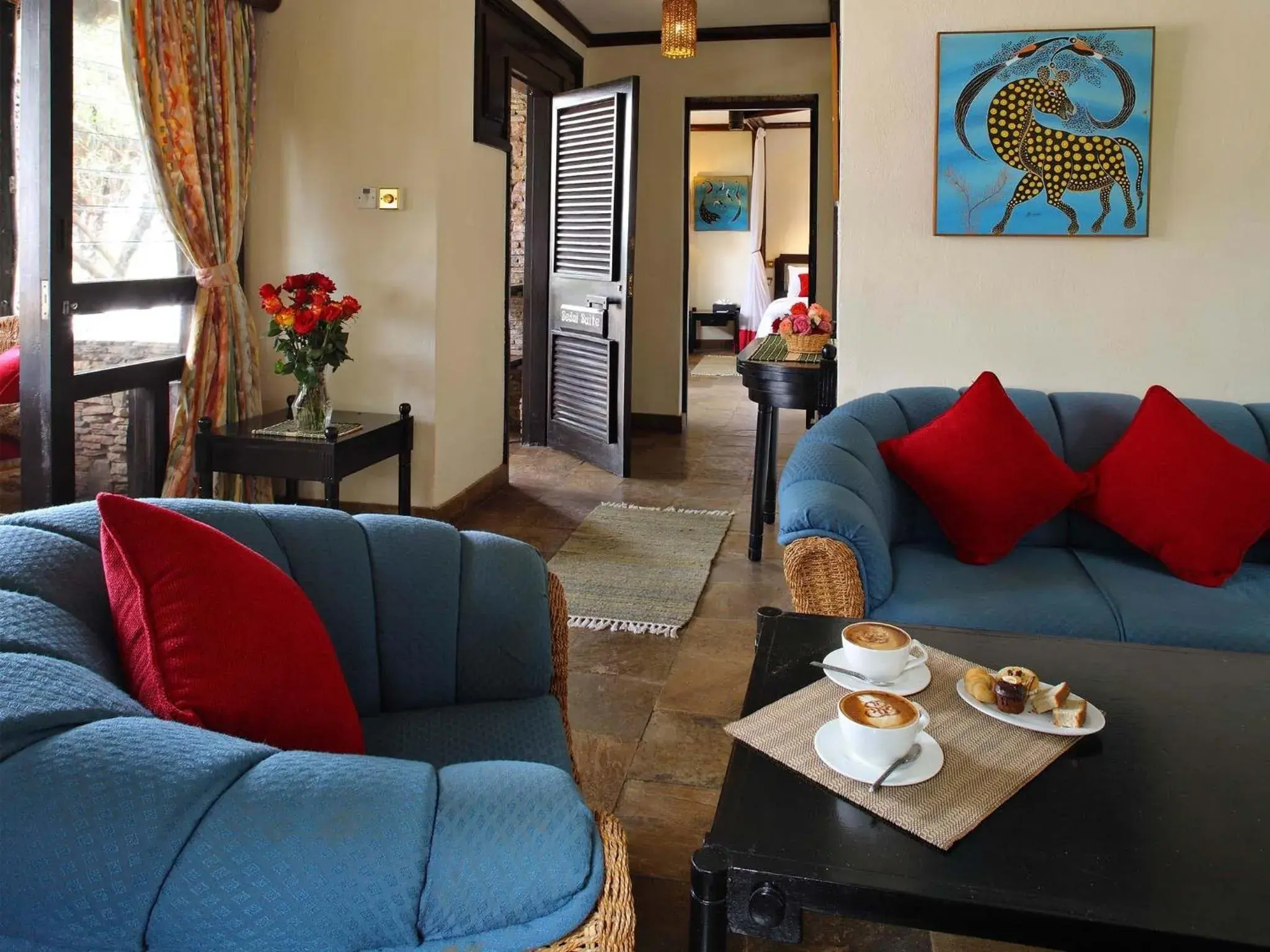 Living room in Sarova Shaba Game Lodge Living room in Sarova Shaba Game Lodge