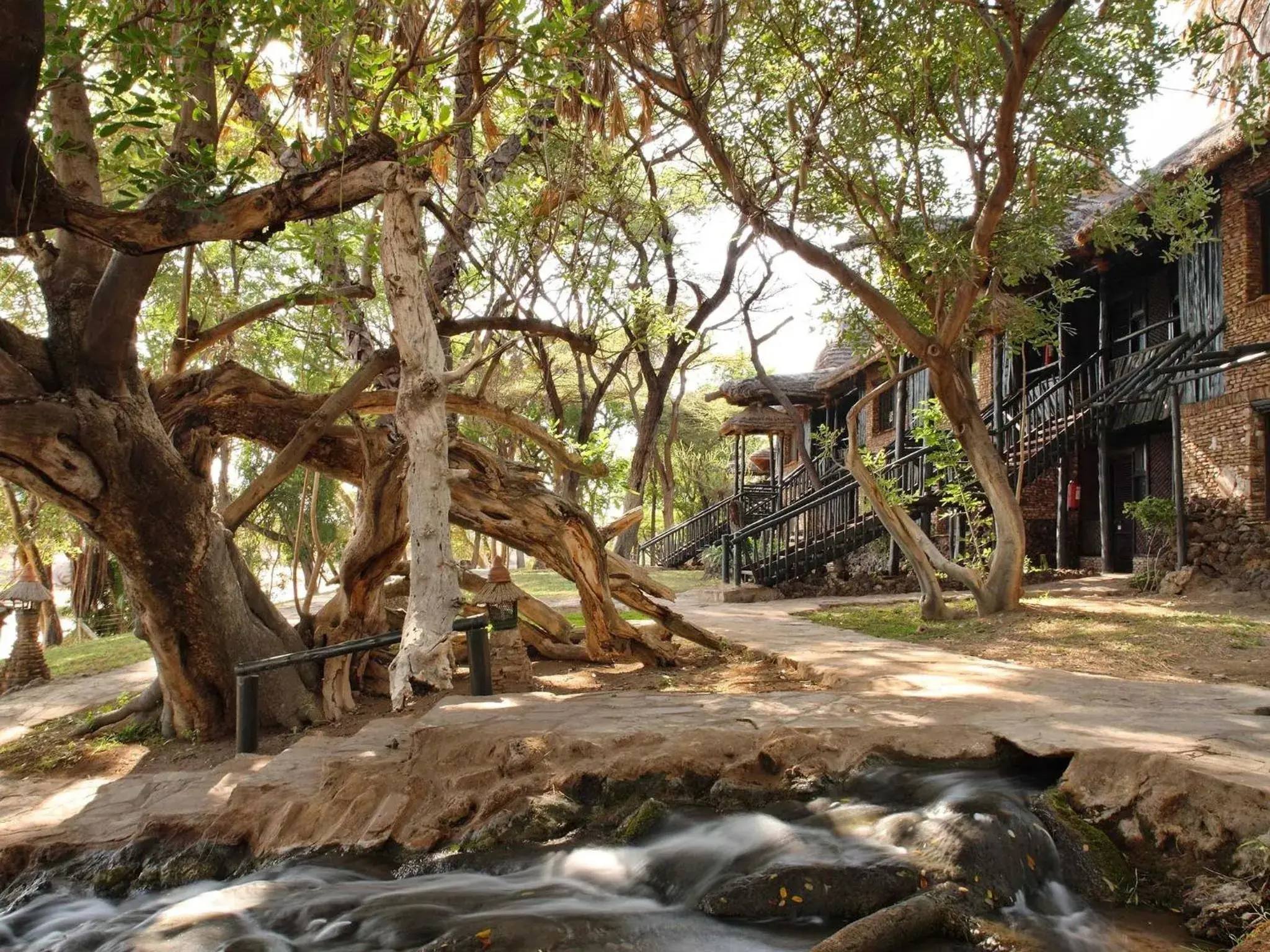 River view in Sarova Shaba Game Lodge River view in Sarova Shaba Game Lodge