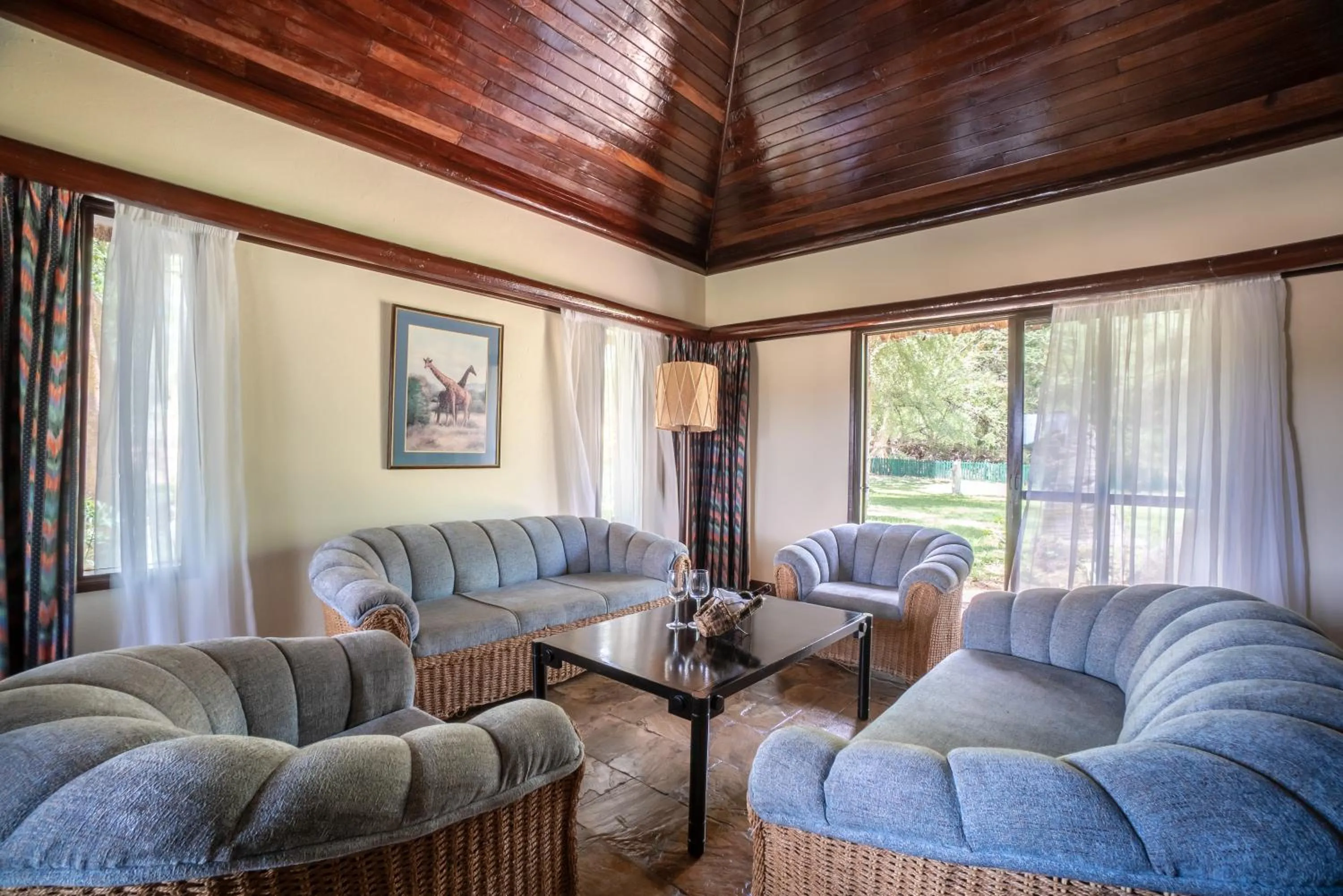 Living room in Sarova Shaba Game Lodge