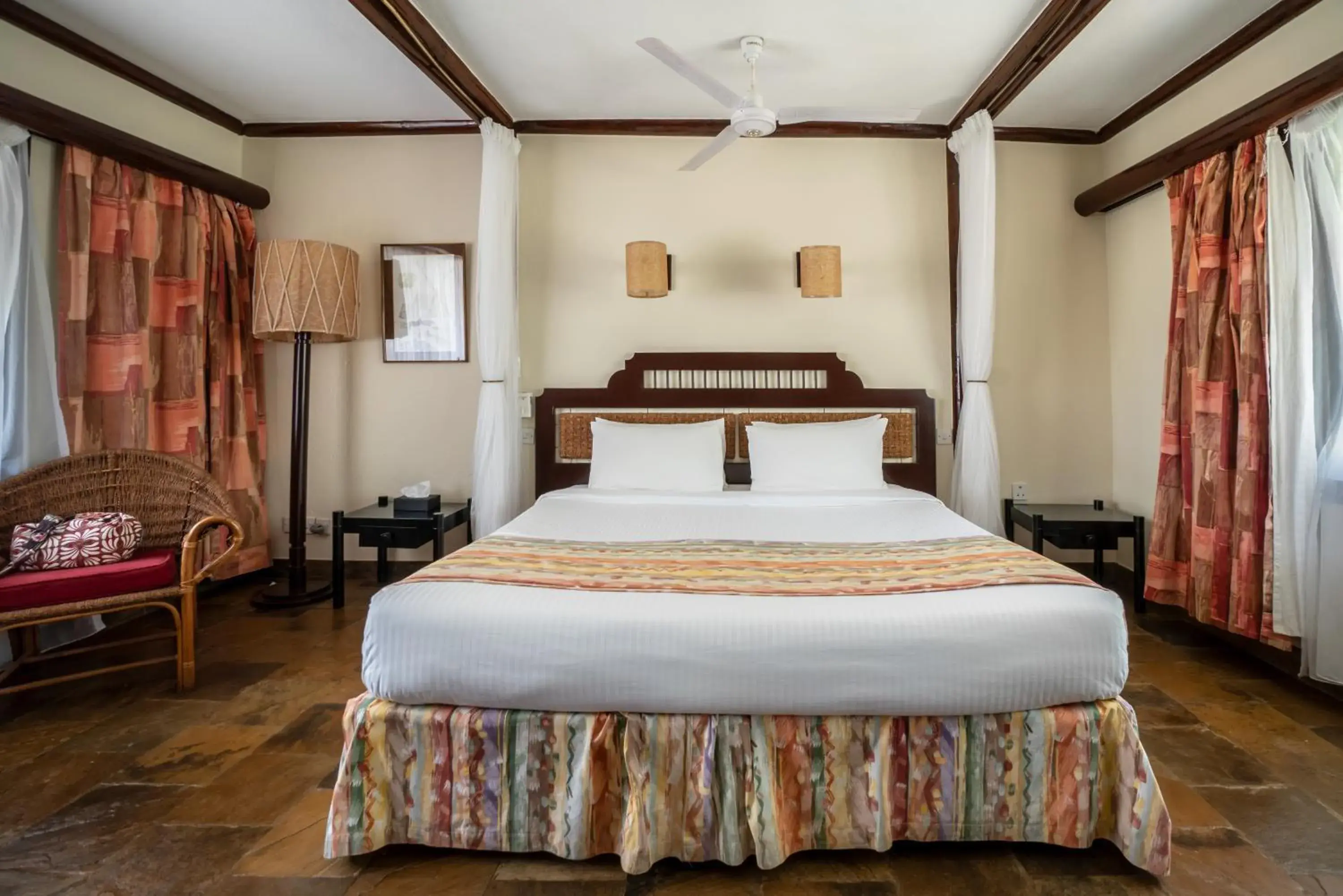 Bed in Sarova Shaba Game Lodge Bed in Sarova Shaba Game Lodge