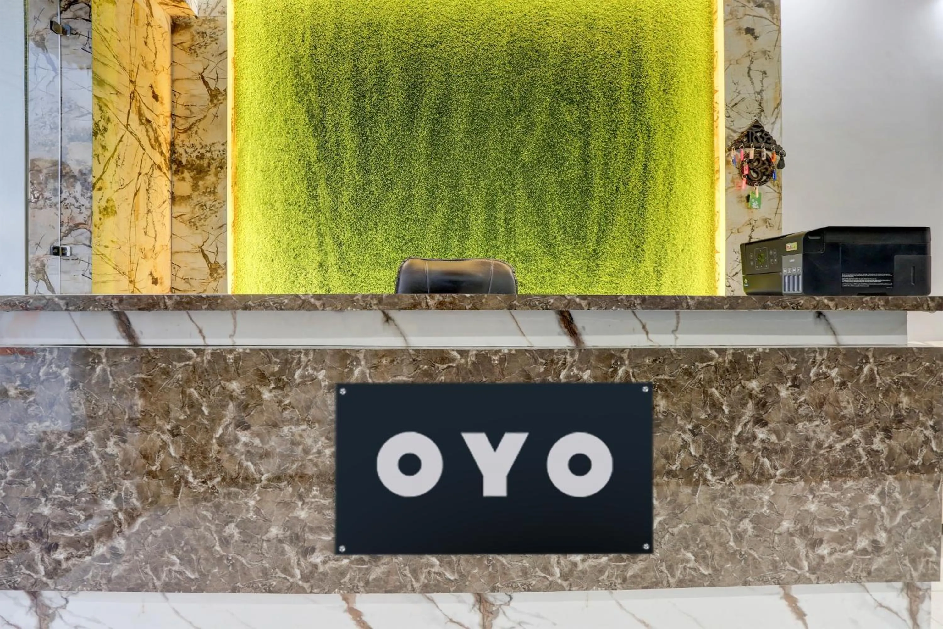 Lobby or reception in Hotel O Adinath Guest House