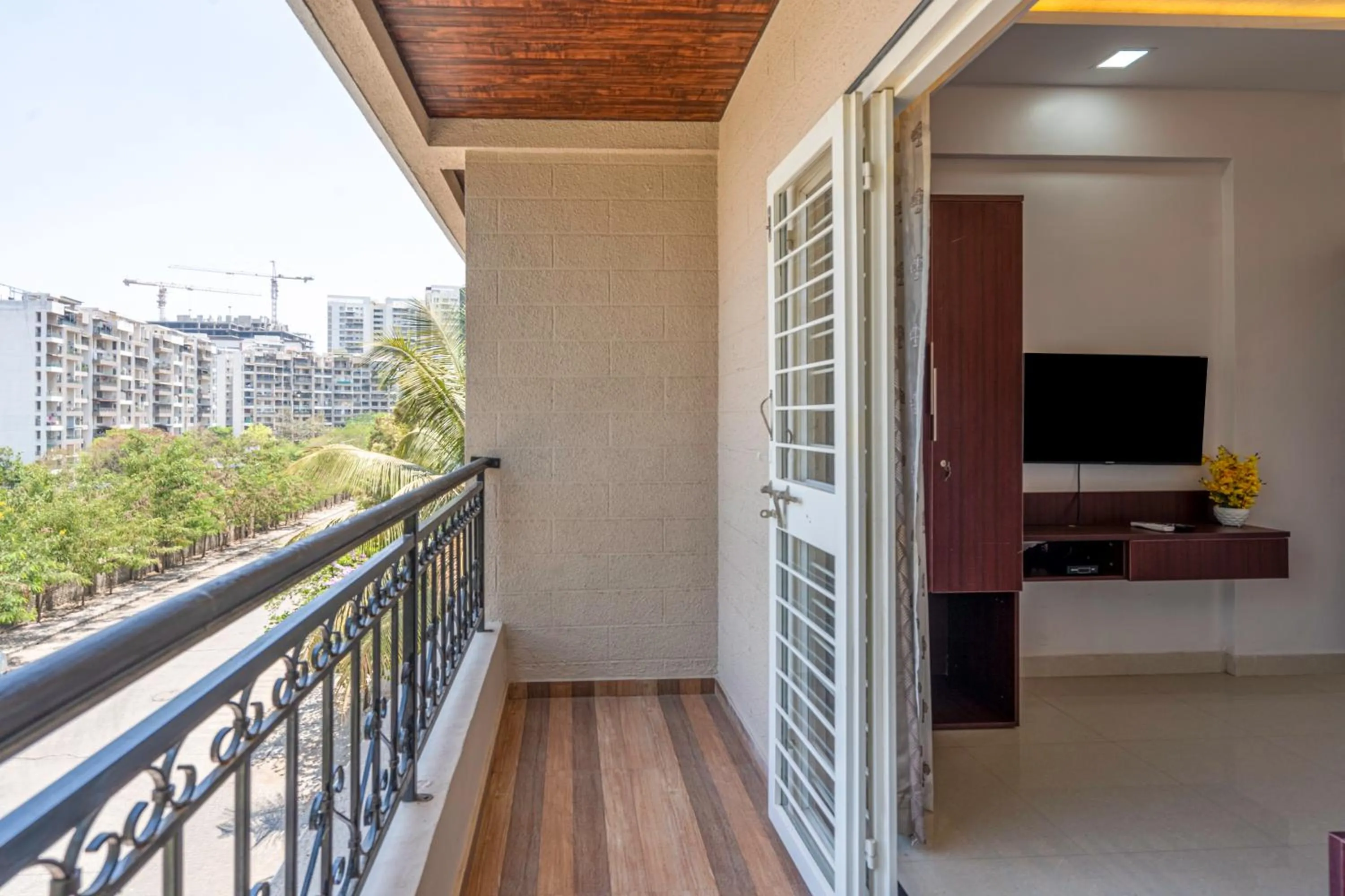 Patio in StayBird - Divine Suites, Business Hotel, Kharadi