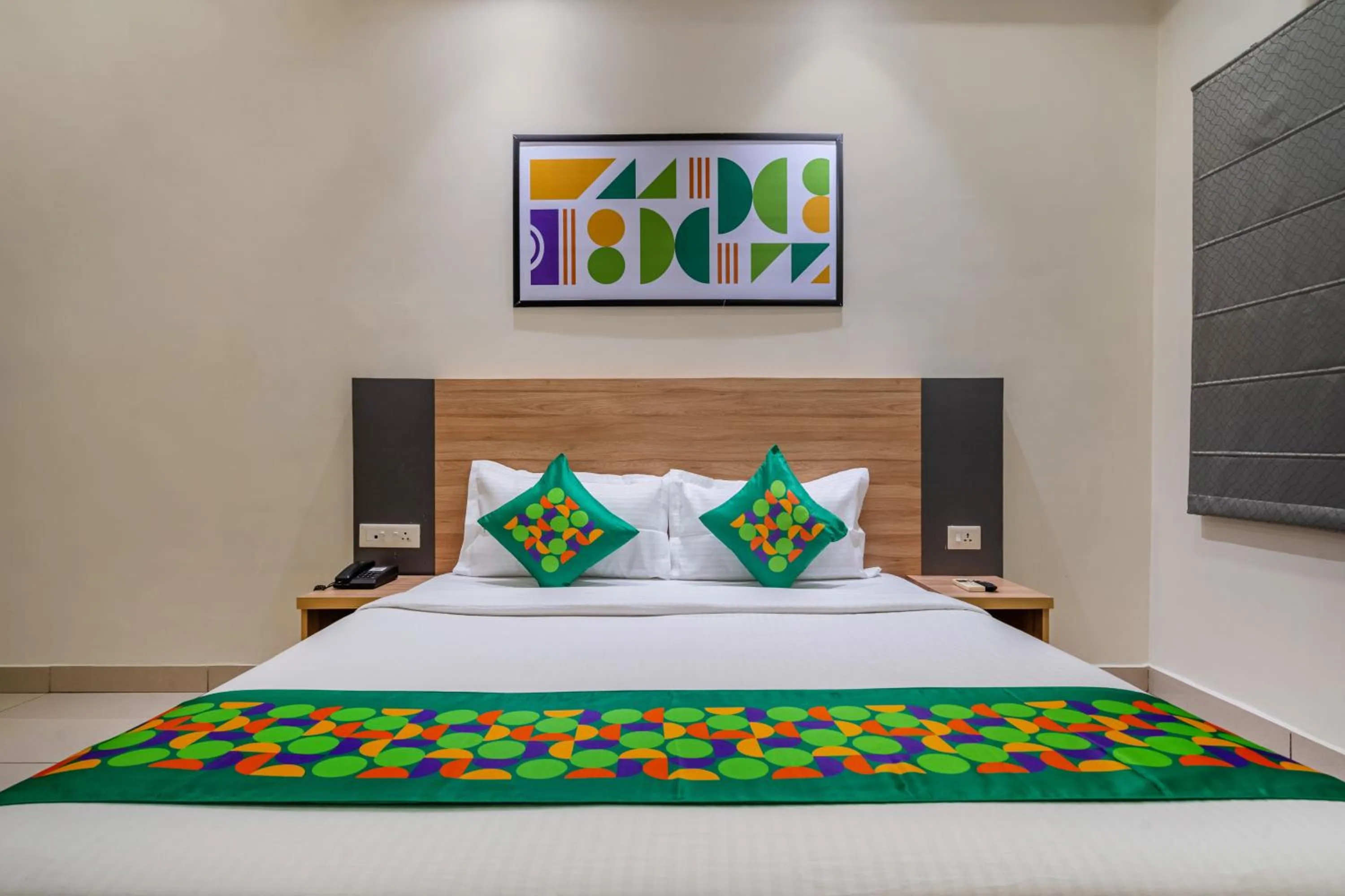 Bedroom, Bed in Treebo Sapphire Bliss