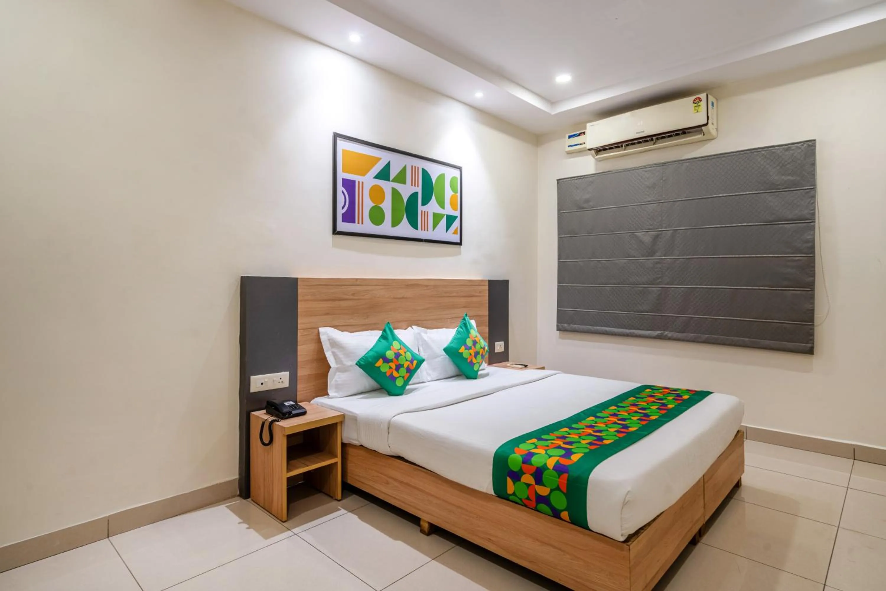 Bedroom, Bed in Treebo Sapphire Bliss