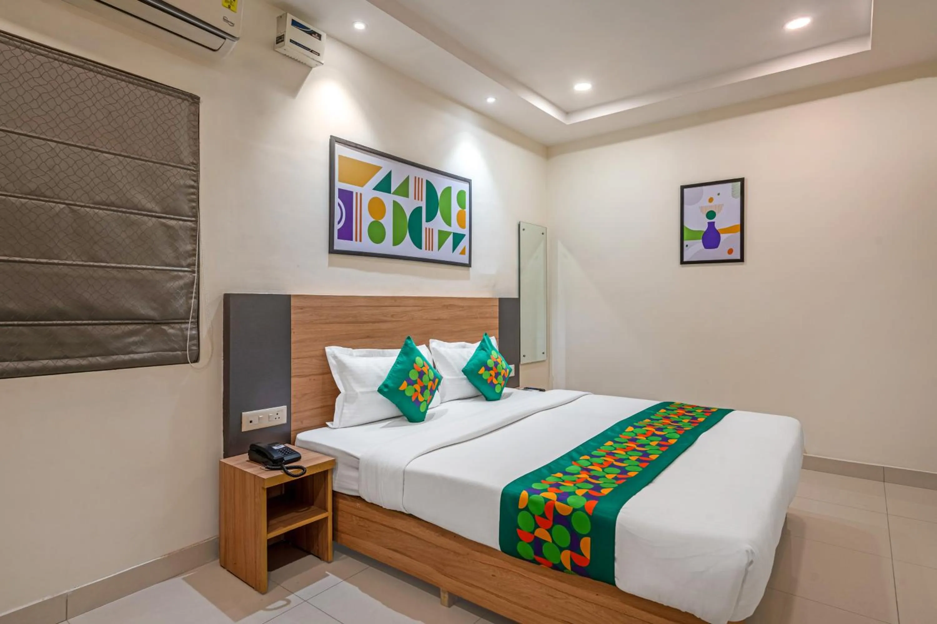 Bedroom, Bed in Treebo Sapphire Bliss