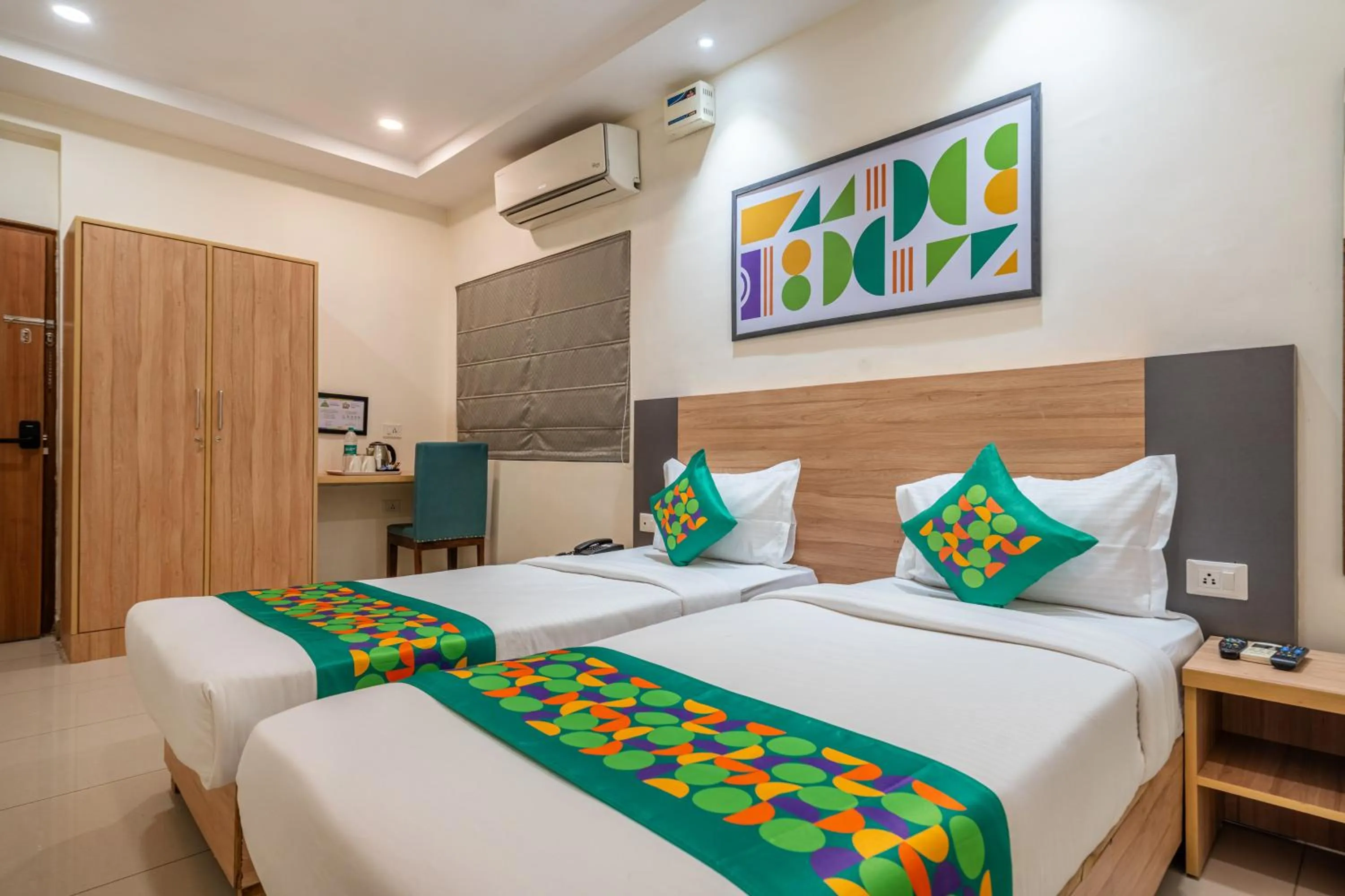 Bedroom, Bed in Treebo Sapphire Bliss