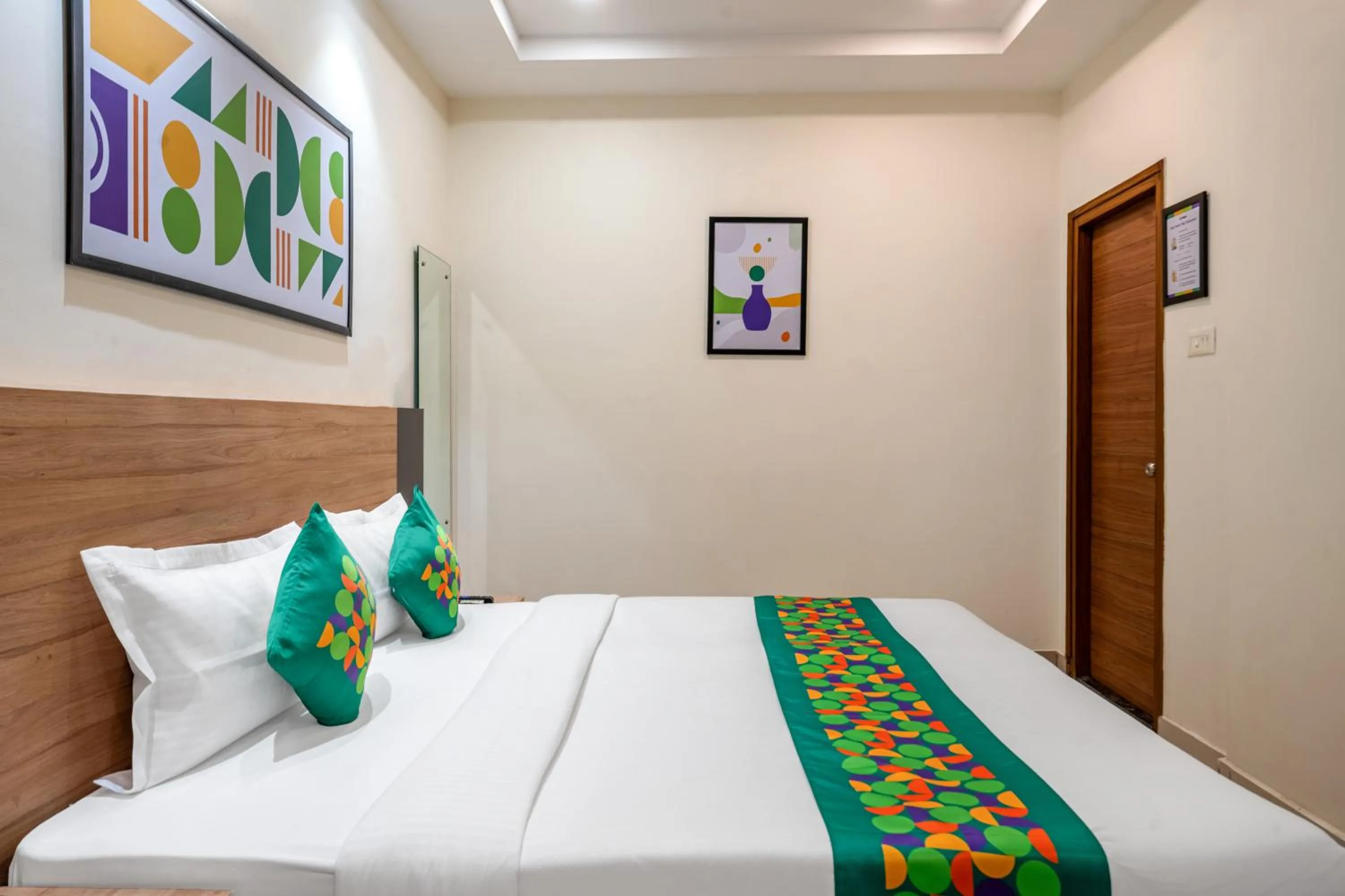 Bedroom, Bed in Treebo Sapphire Bliss