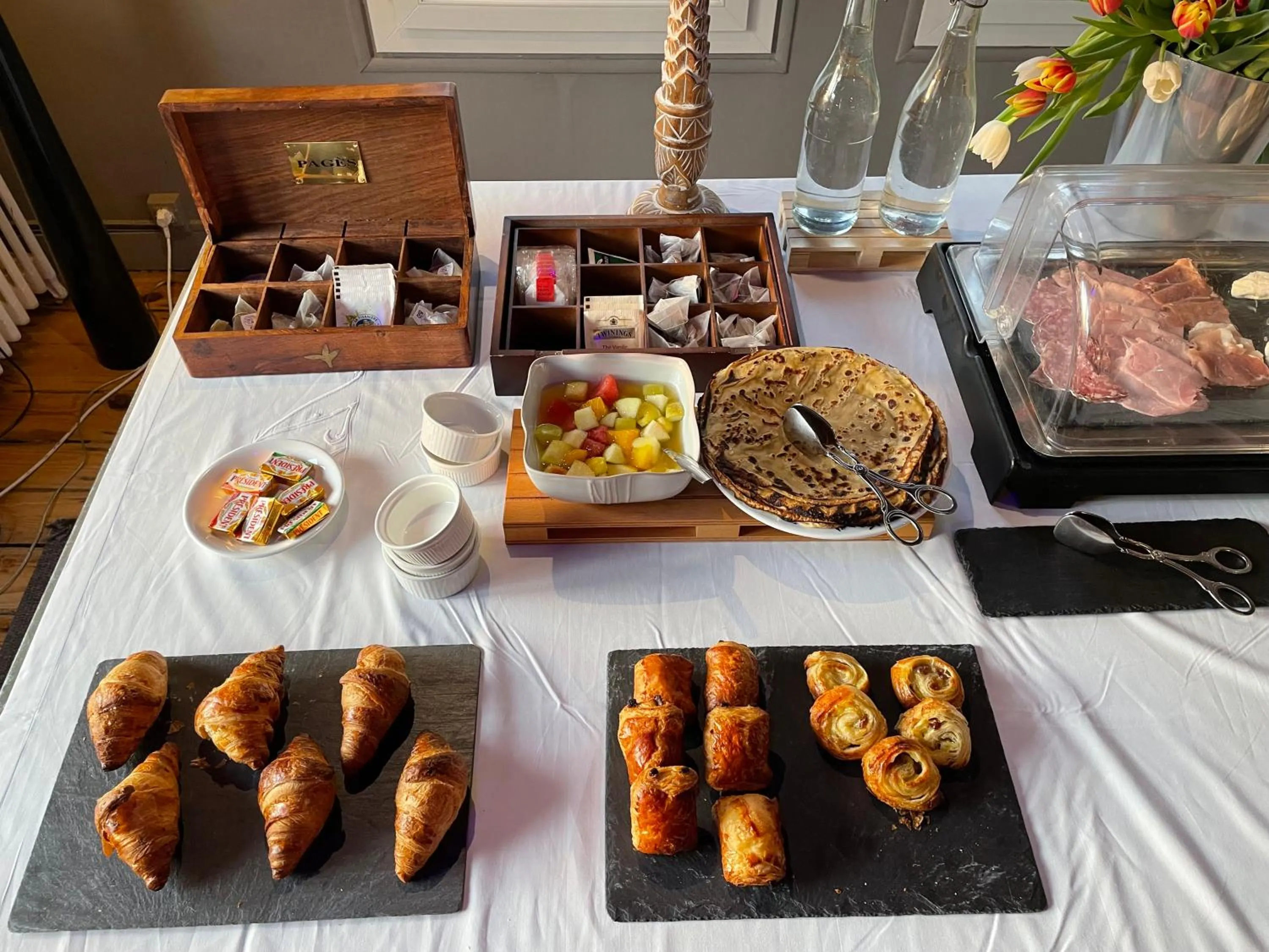 Food and drinks in Hotel Moulin de Villiers