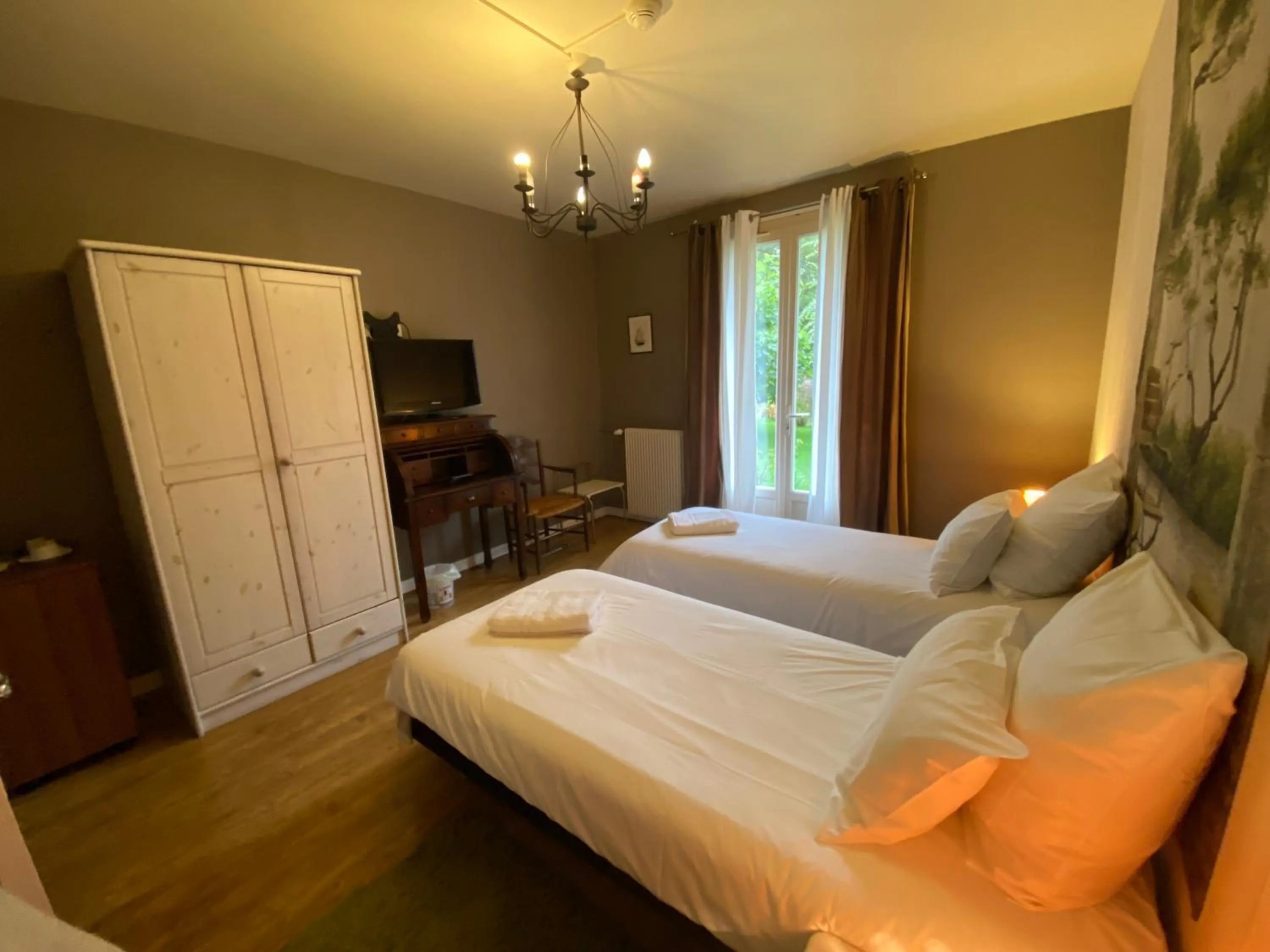 Bed in Hotel Moulin de Villiers