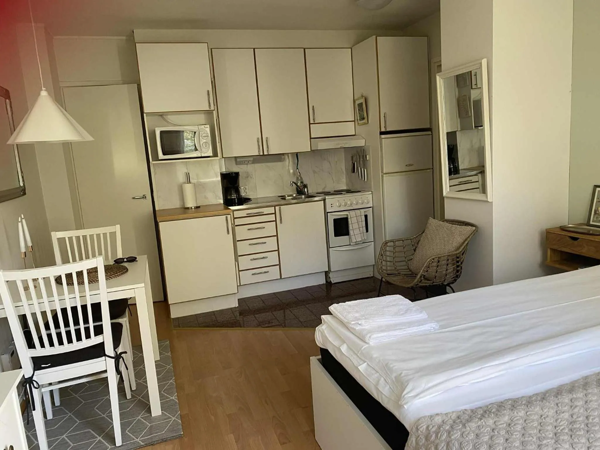 Kitchen or kitchenette in Trivsam Studio