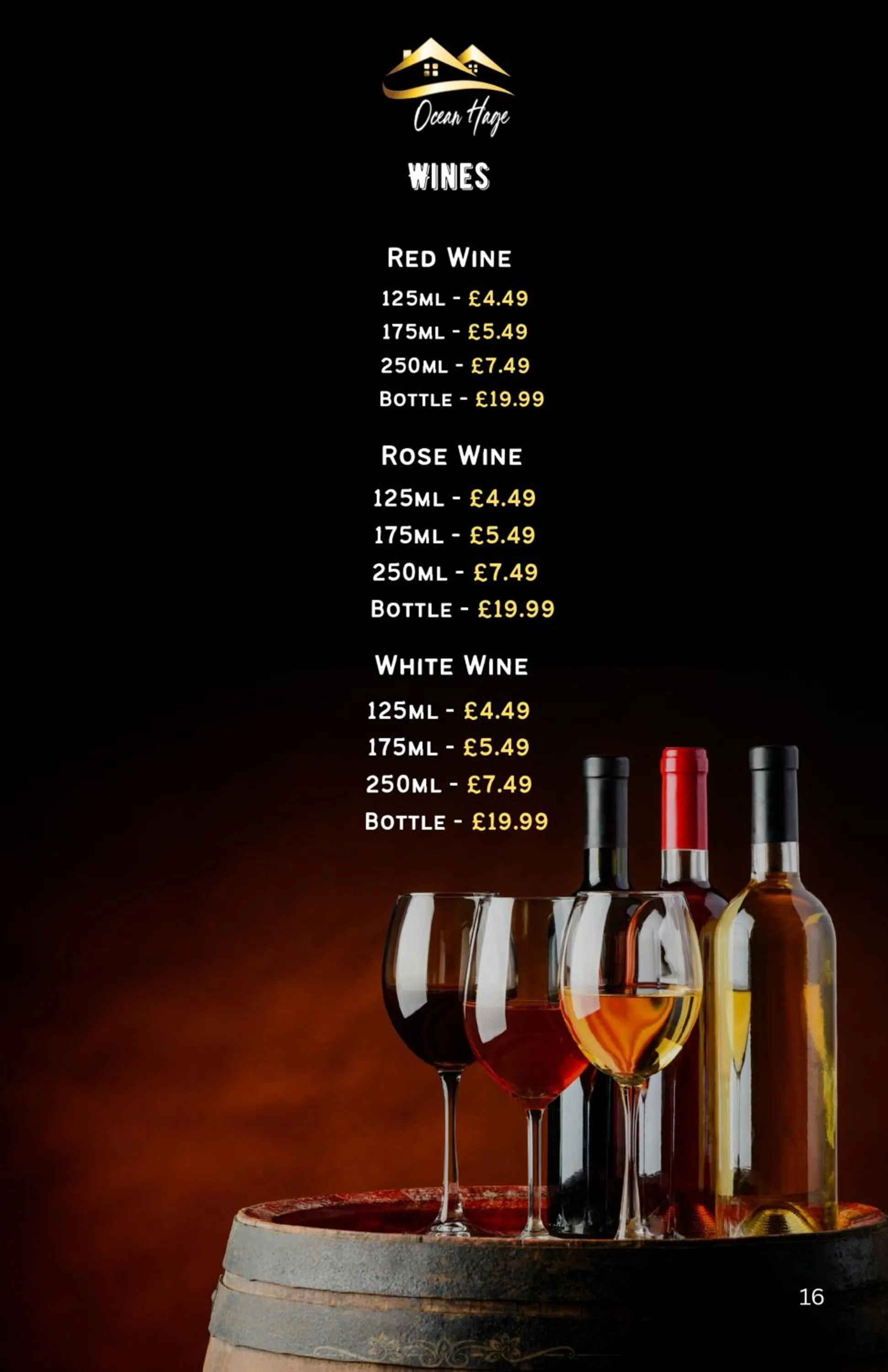 Food and drinks in Ocean Haze Hotel